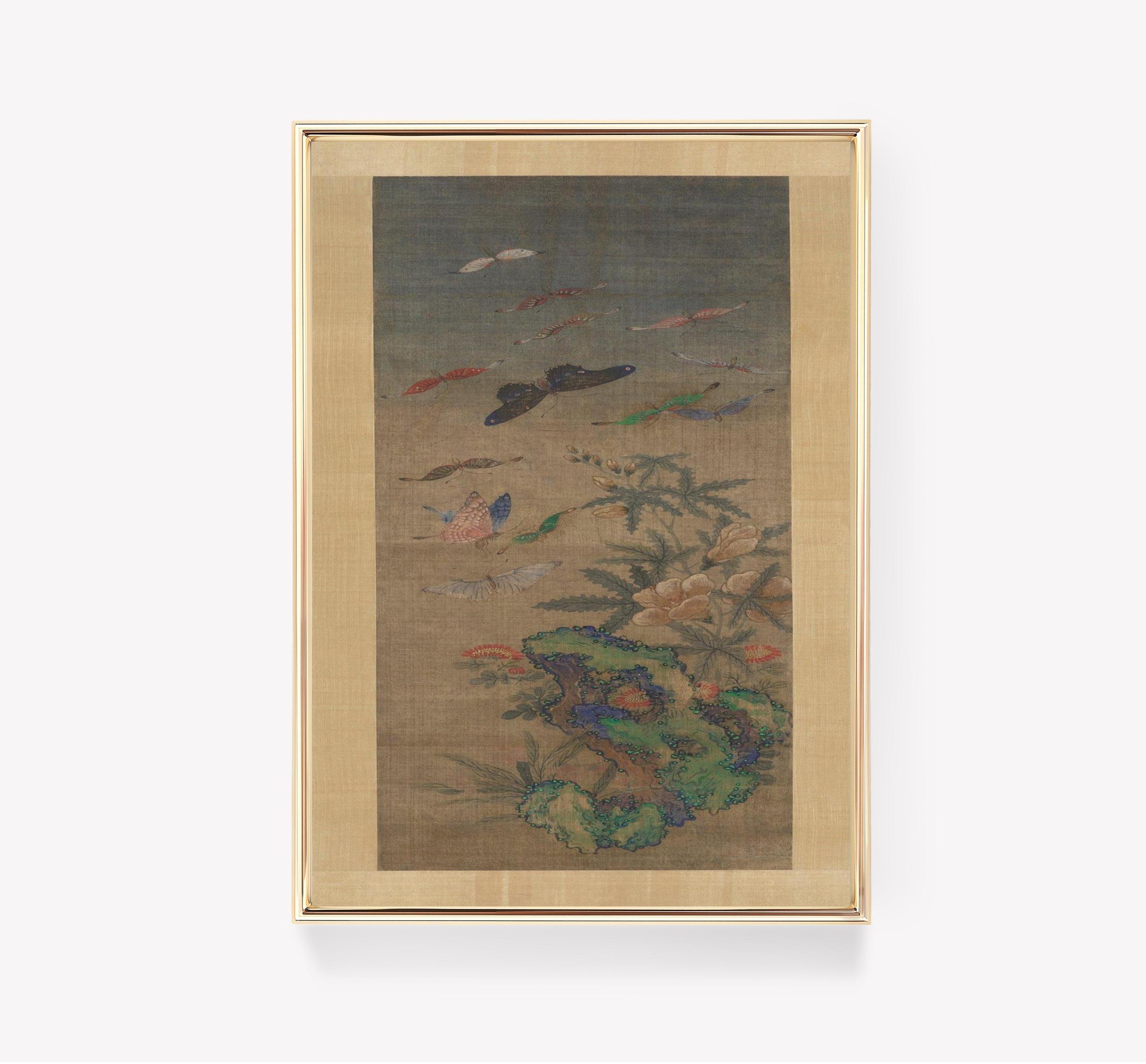 Butterflies Flowers Nature Art Chinese Art Trending Style Poster (No Frame) Butterflies Flowers Nature Art Chinese Art Trending Style Poster (No Frame)