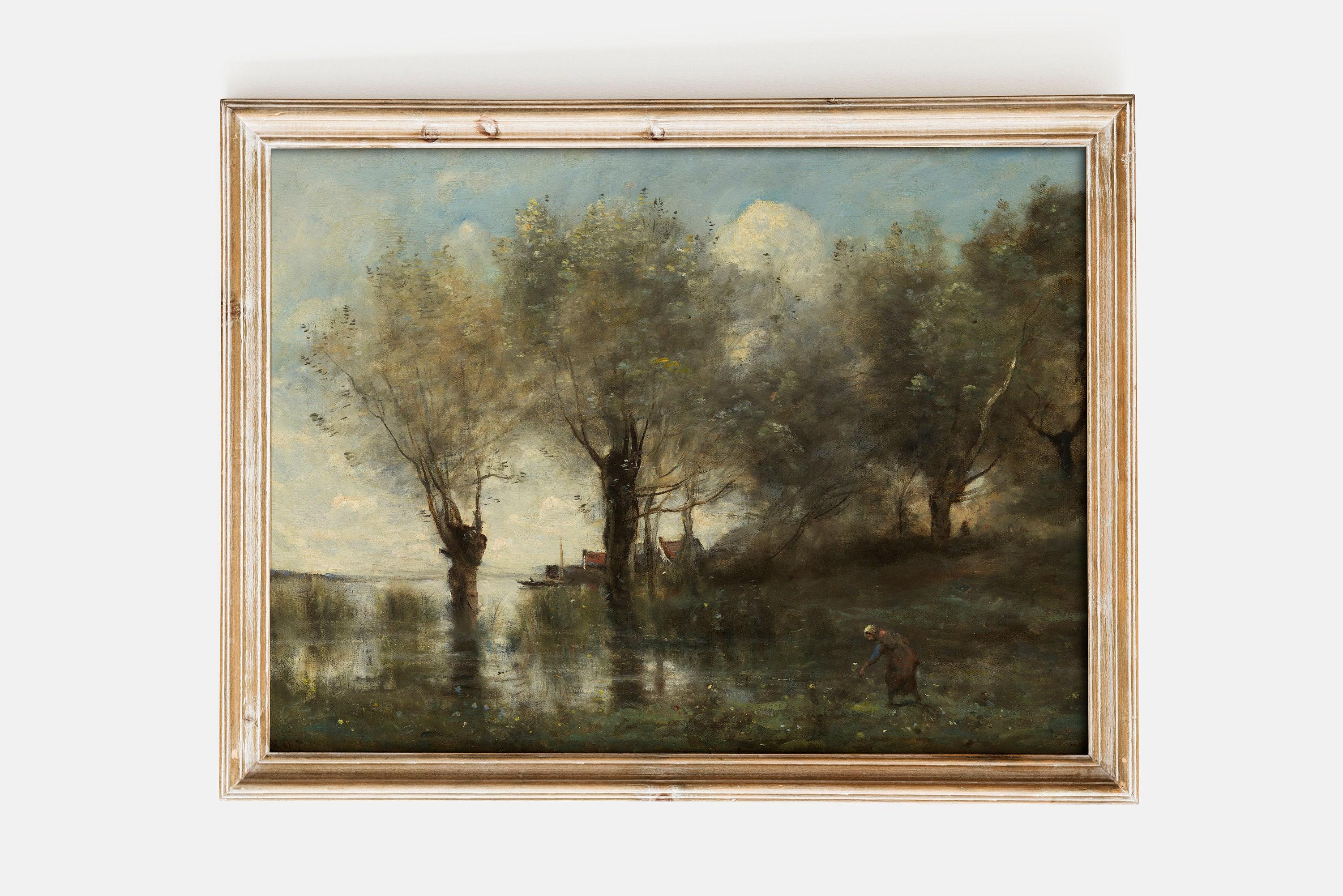 Camille Corot A Pond In Picardy 1867 Landscape Limited Edition Posters (No Frame) Camille Corot A Pond In Picardy 1867 Landscape Limited Edition Posters (No Frame)