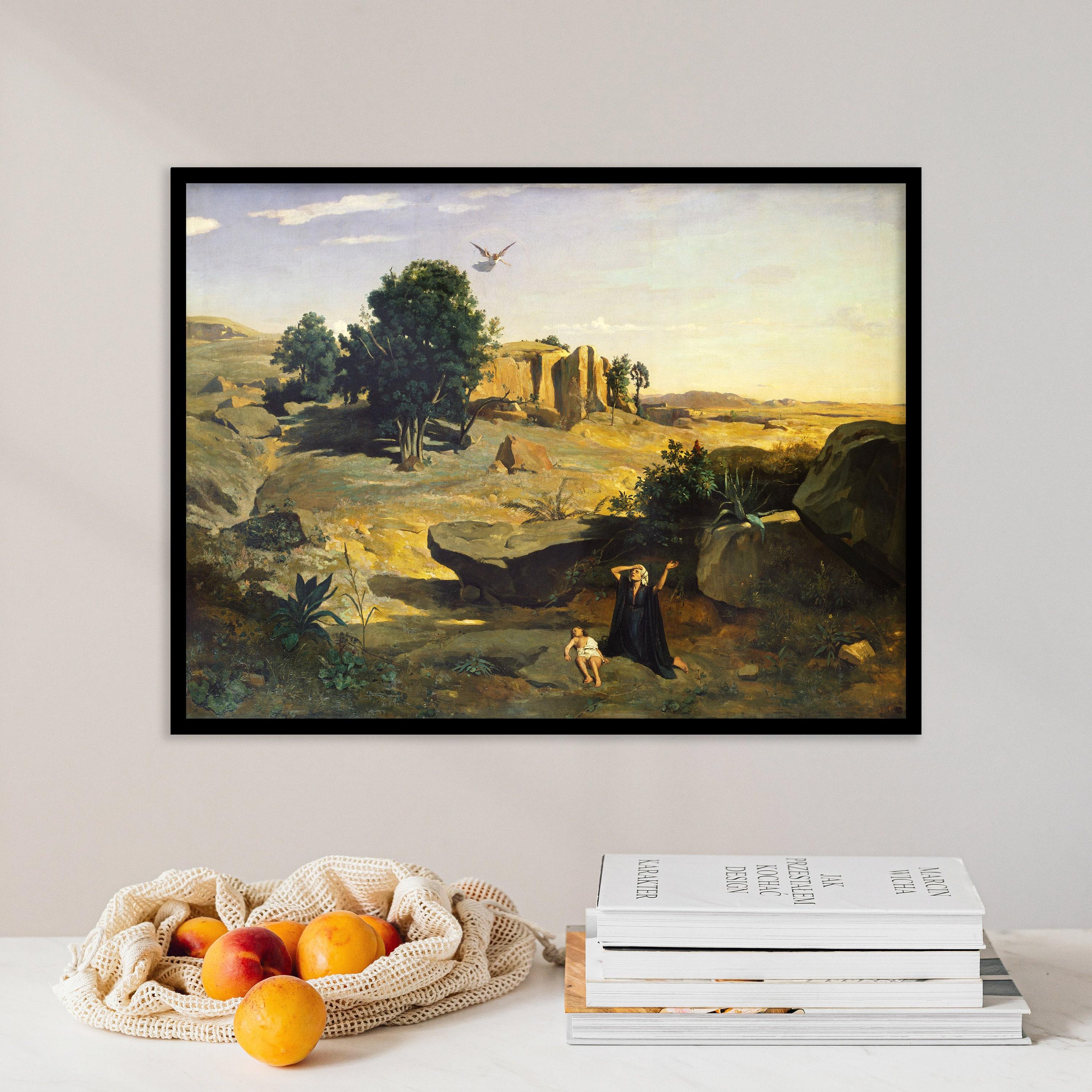 Camille Corot Hagar In The Wilderness 1835 Landscape Awesome Poster (No Frame) Camille Corot Hagar In The Wilderness 1835 Landscape Awesome Poster (No Frame)