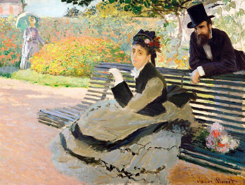 Camille Monet Garden Bench Awesome Poster (No Frame) Camille Monet Garden Bench Awesome Poster (No Frame)