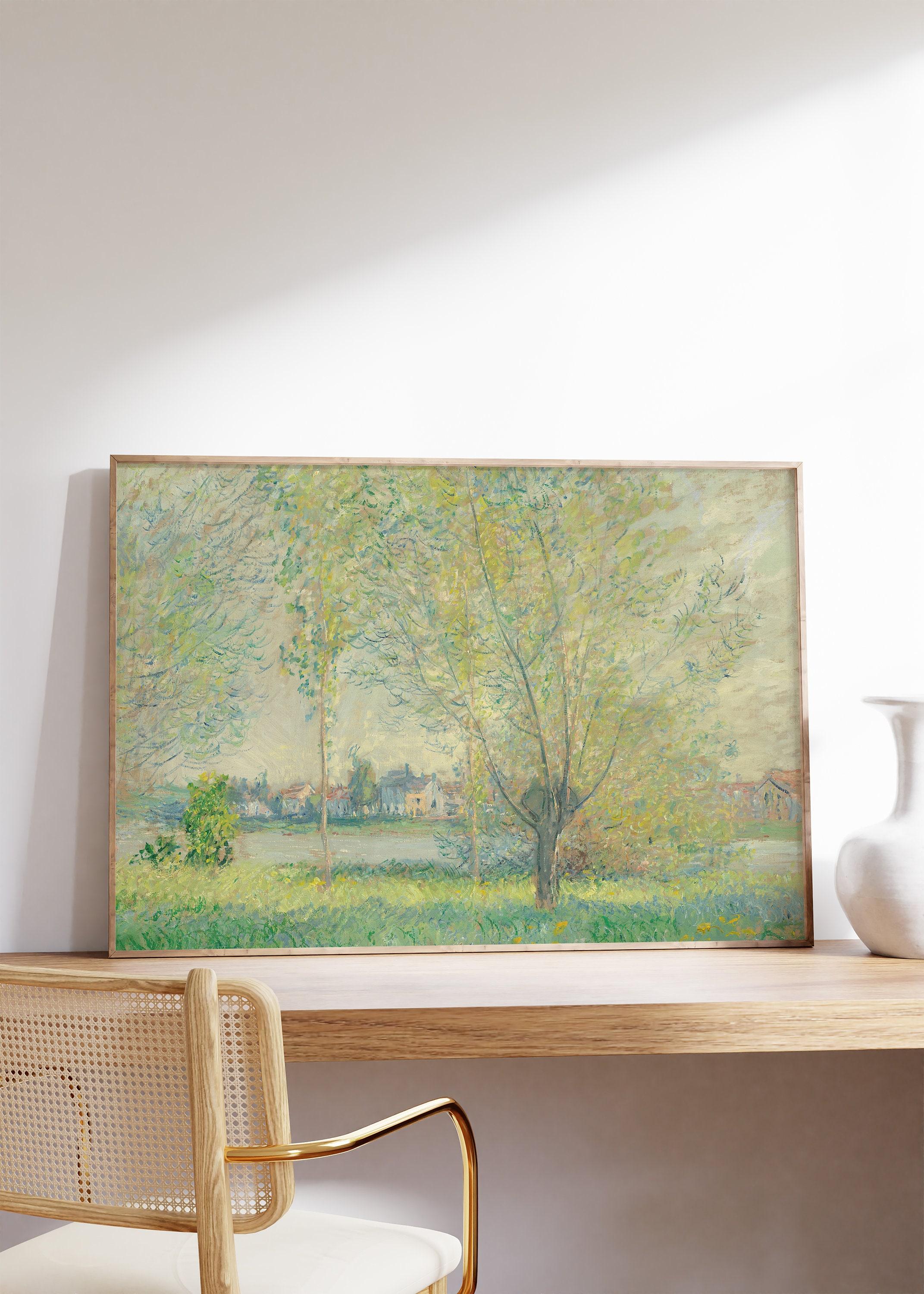 Claude Monet The Willows 1880 Vintage Trending Style Poster (No Frame) Claude Monet The Willows 1880 Vintage Trending Style Poster (No Frame)