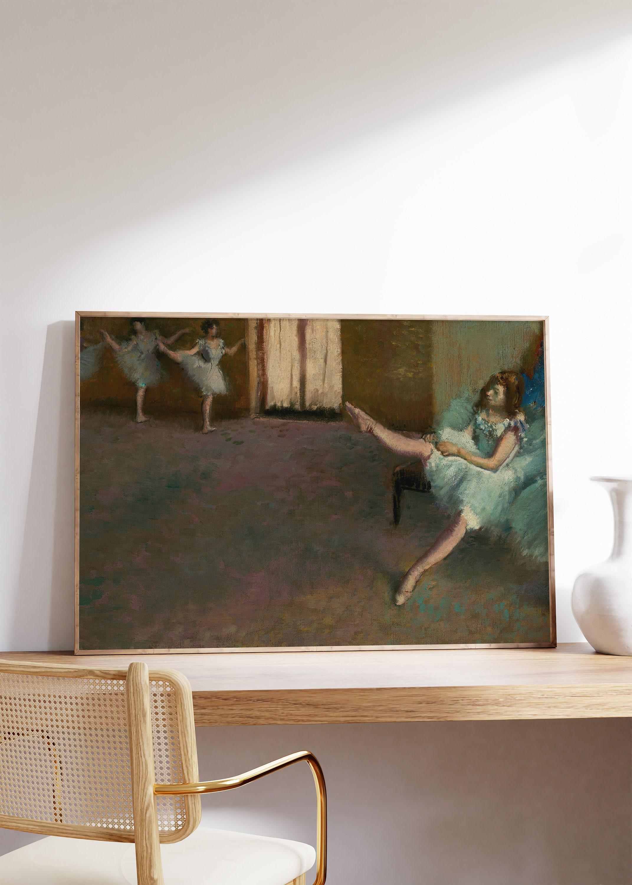 Edgar Degas Before The Ballet 1890 Vintage Awesome Poster (No Frame) Edgar Degas Before The Ballet 1890 Vintage Awesome Poster (No Frame)