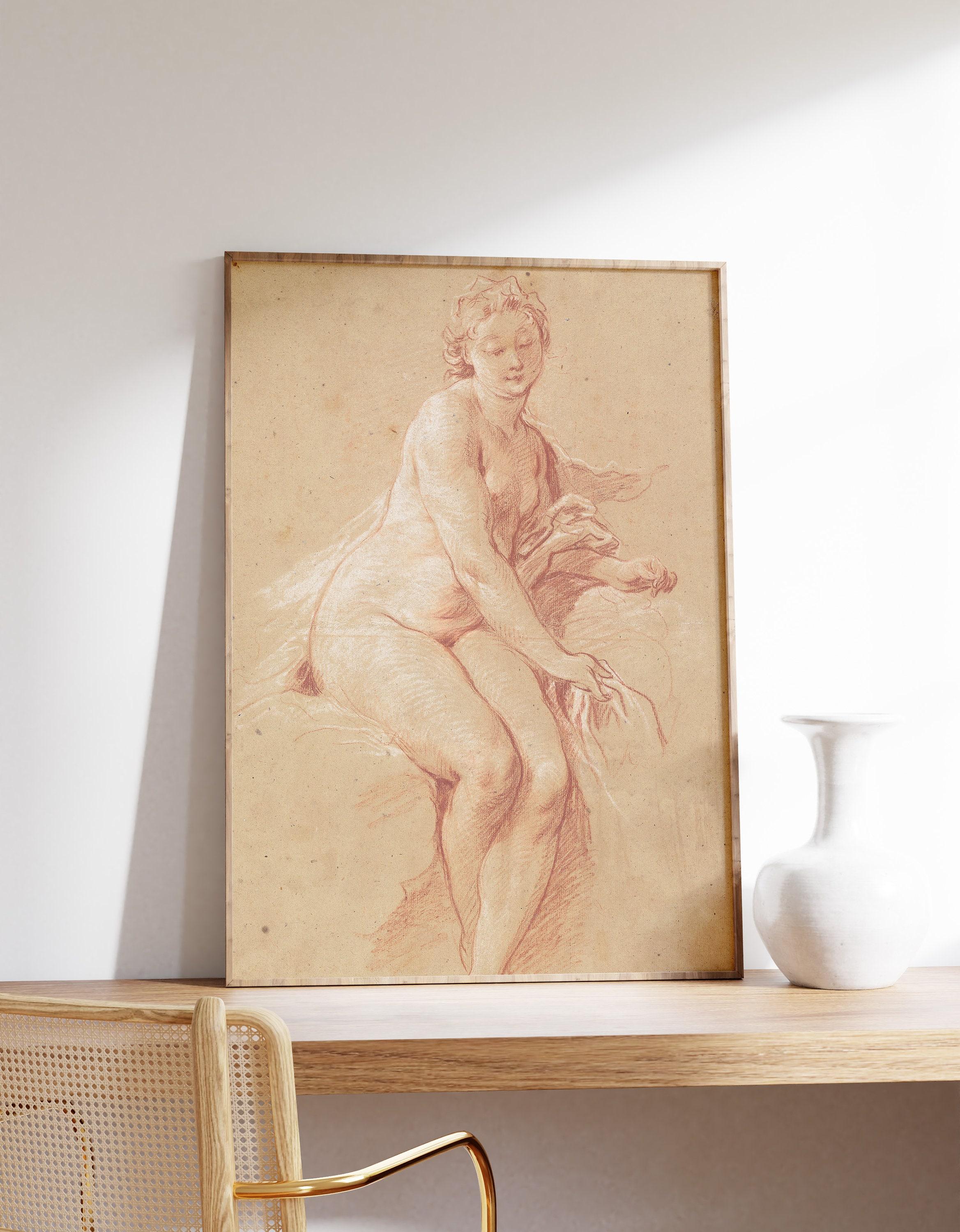 Franois Boucher Aurora 1733 Vintage Trending Style Poster (No Frame) Franois Boucher Aurora 1733 Vintage Trending Style Poster (No Frame)