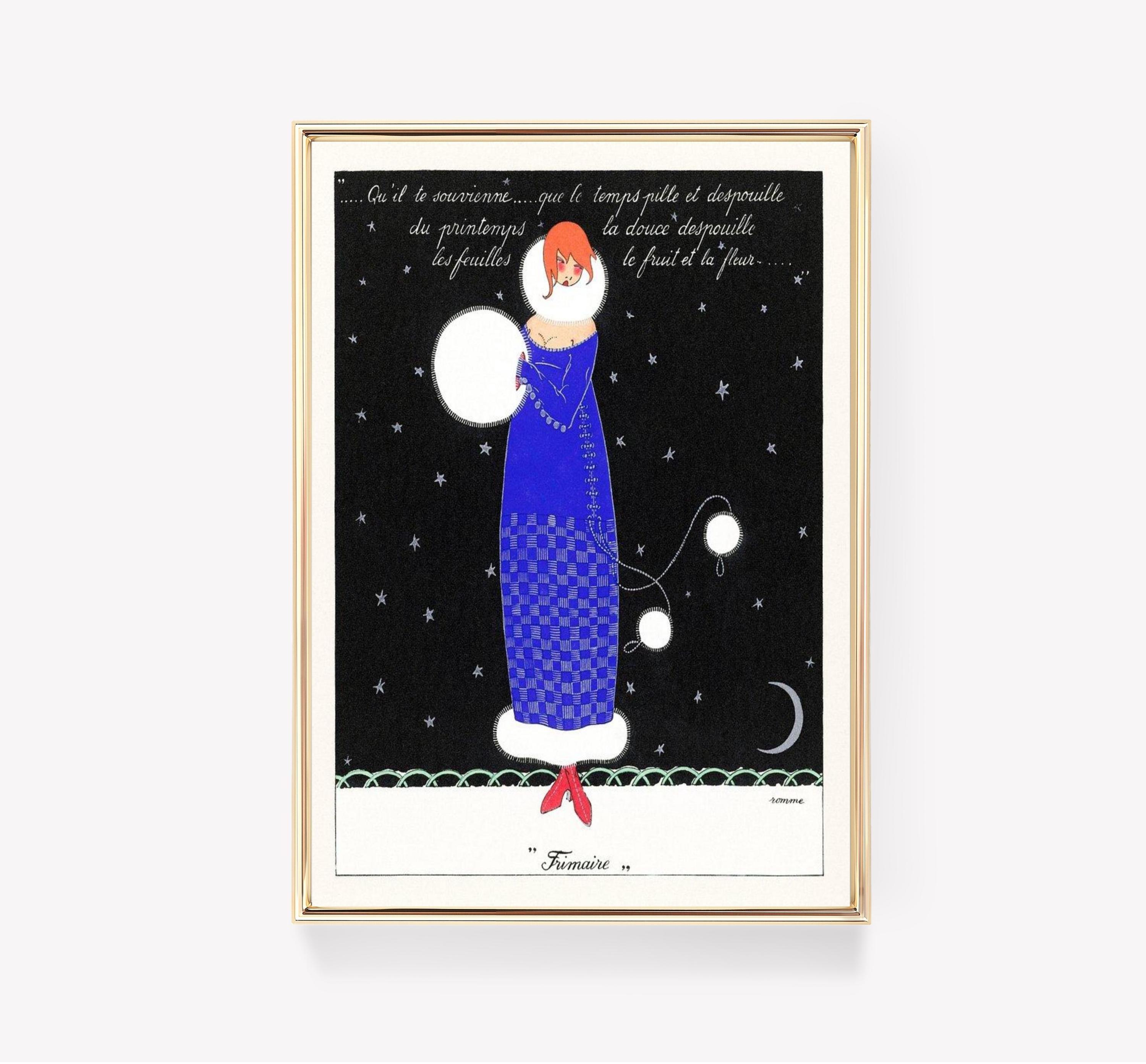 Frimaire Georges Barbier Vintage Art Elegant Illustration Art Deco Awesome Poster (No Frame) Frimaire Georges Barbier Vintage Art Elegant Illustration Art Deco Awesome Poster (No Frame)