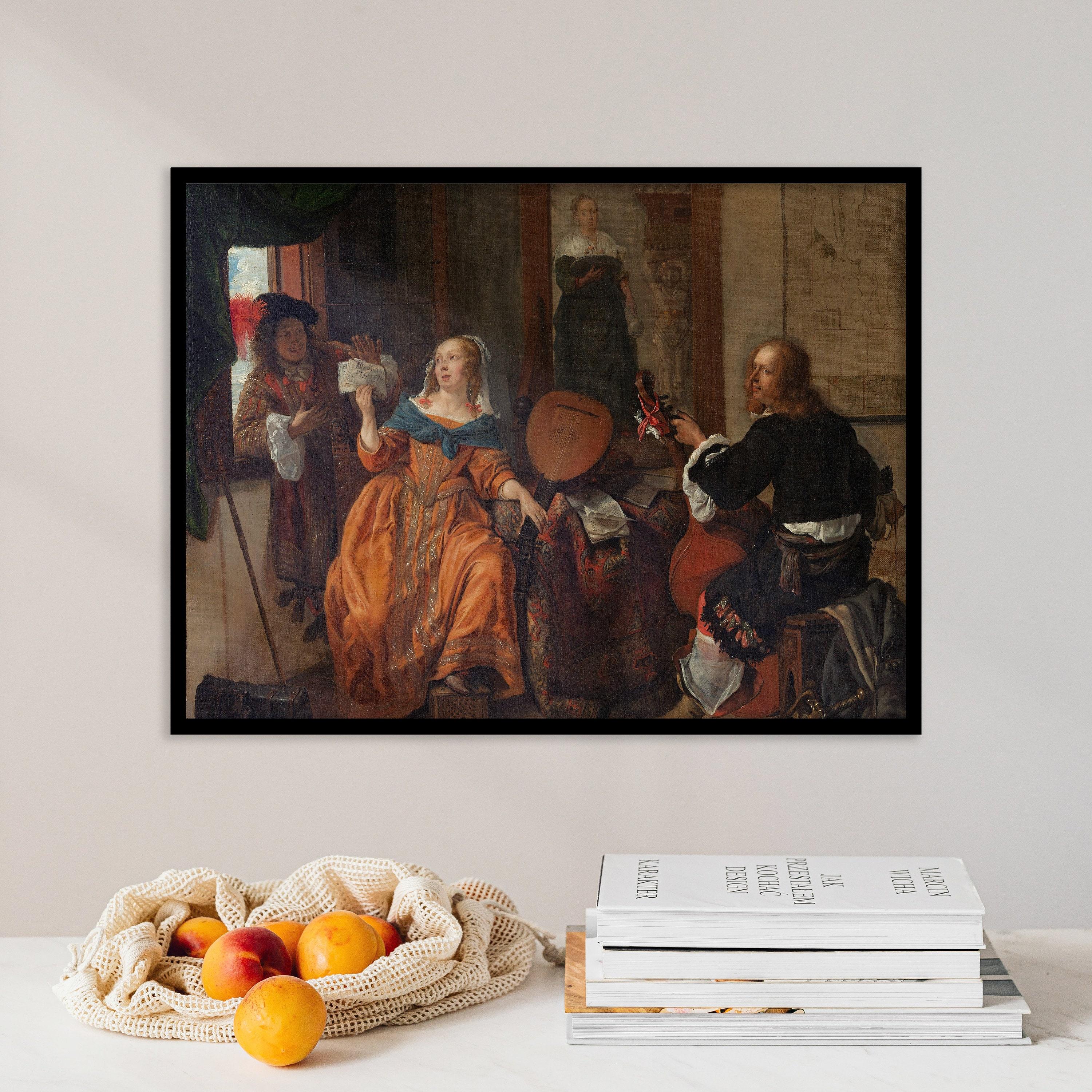 Gabriel Metsu A Musical Party 1659 Awesome Poster (No Frame) Gabriel Metsu A Musical Party 1659 Awesome Poster (No Frame)
