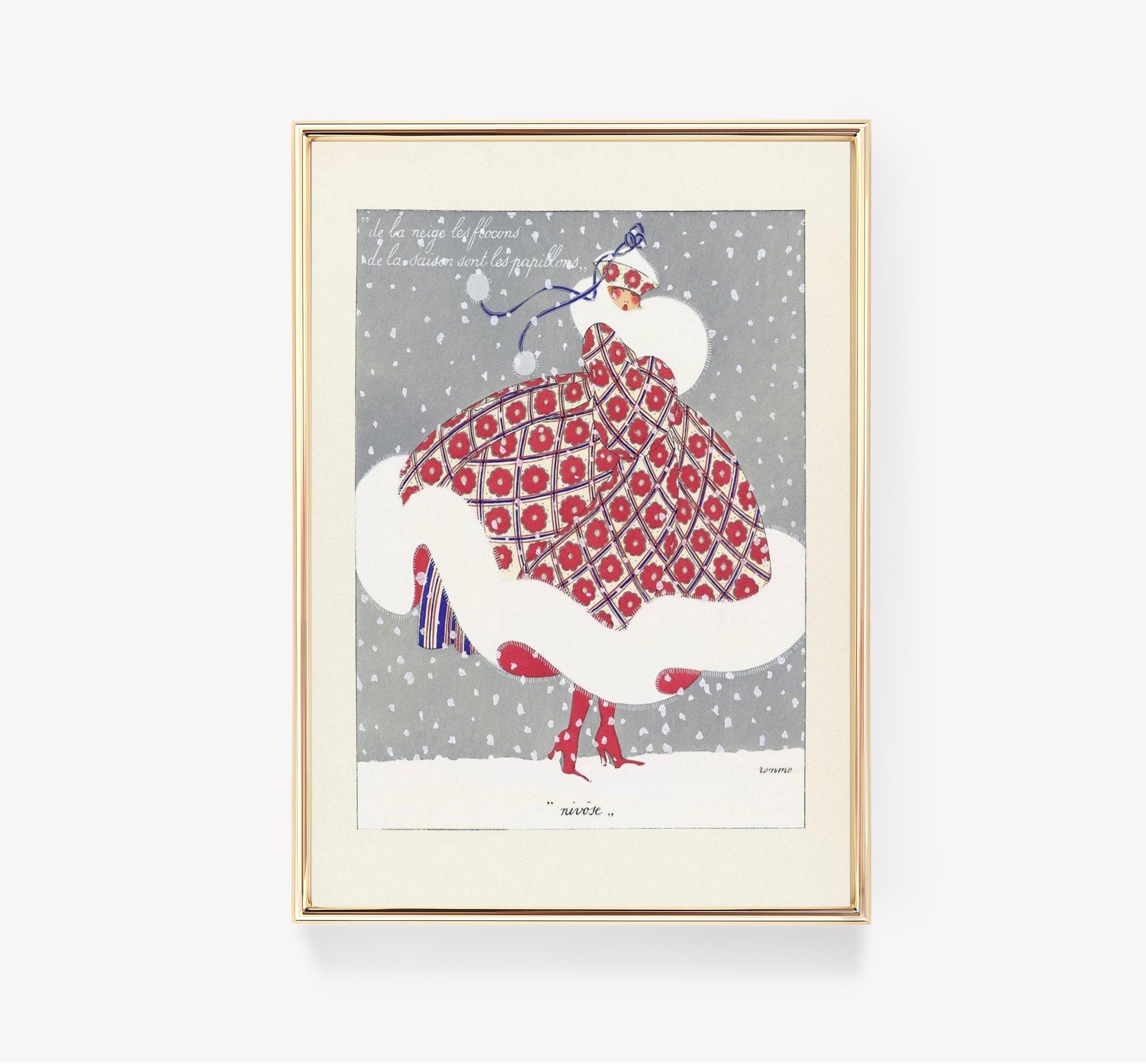 Georges Barbier Nivse Vintage Art Trending Style Poster (No Frame) Georges Barbier Nivse Vintage Art Trending Style Poster (No Frame)