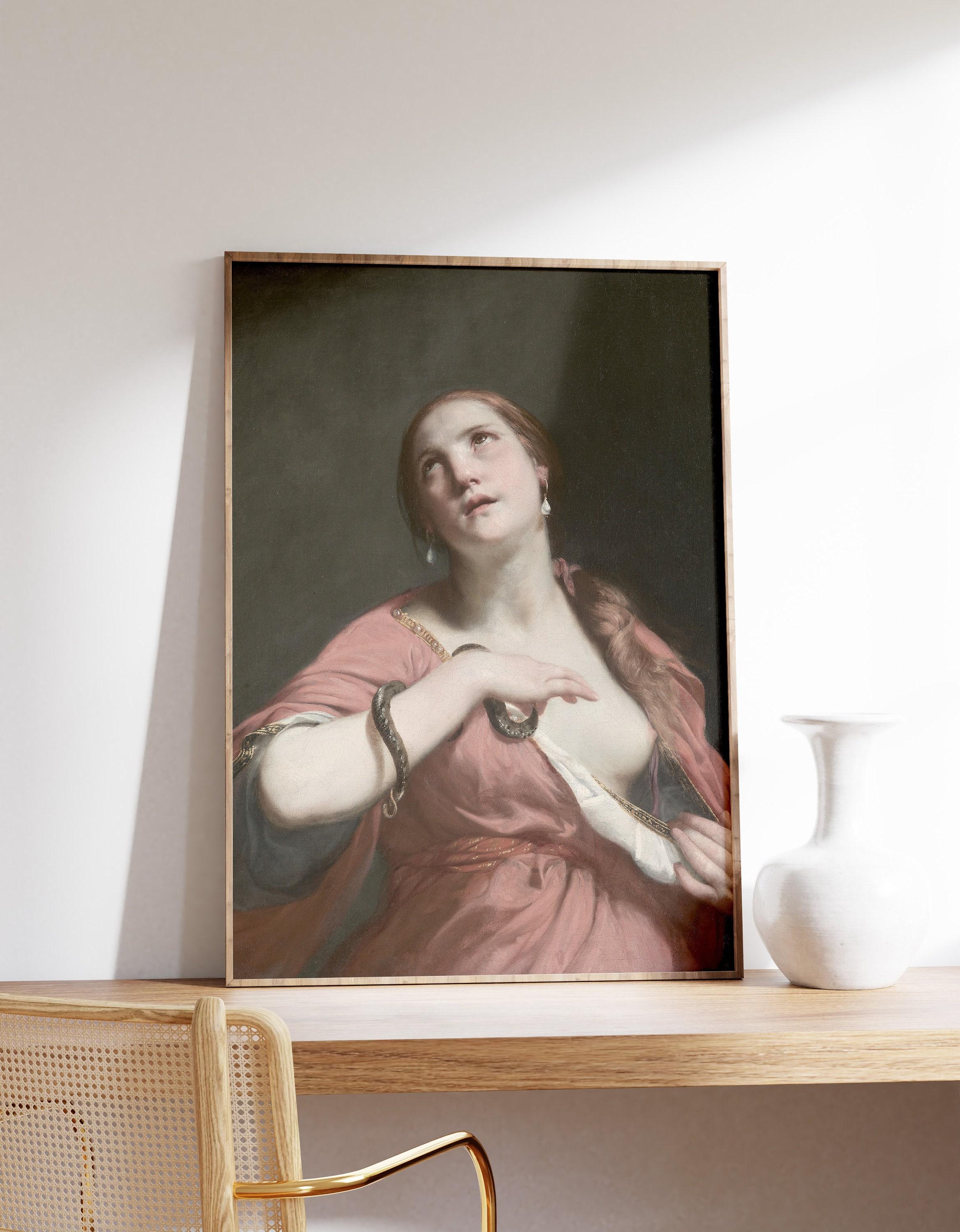 Guido Cagnacci The Death Of Cleopatra 1645 Vintage Awesome Poster (No Frame) Guido Cagnacci The Death Of Cleopatra 1645 Vintage Awesome Poster (No Frame)