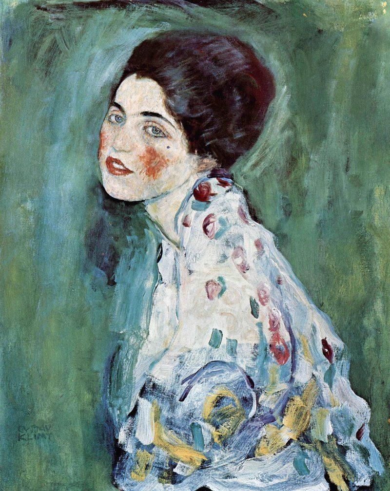 Gustav Klimt Portrait Lady Awesome Poster (No Frame) Gustav Klimt Portrait Lady Awesome Poster (No Frame)