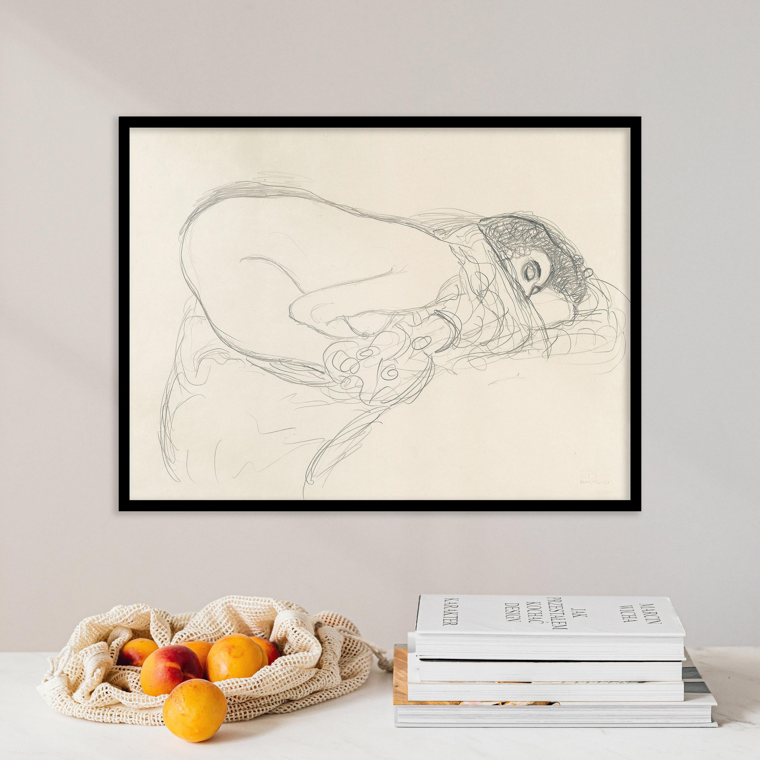 Gustav Klimt Preparatory For Leda 1913 Awesome Poster (No Frame) Gustav Klimt Preparatory For Leda 1913 Awesome Poster (No Frame)