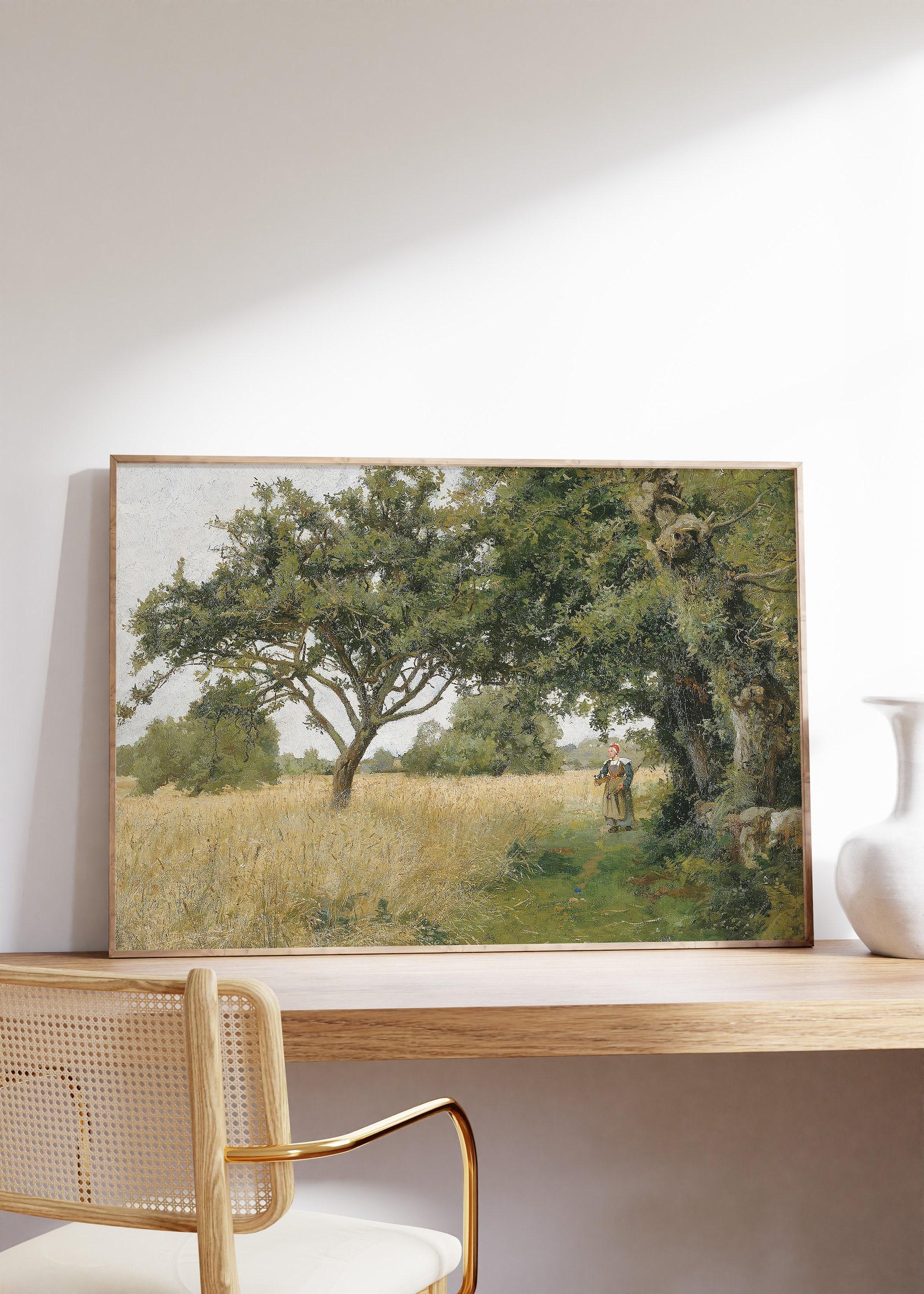 Hugh Bolton Jones Brittany Landscape 1877 Vintage Limited Edition Posters (No Frame) Hugh Bolton Jones Brittany Landscape 1877 Vintage Limited Edition Posters (No Frame)