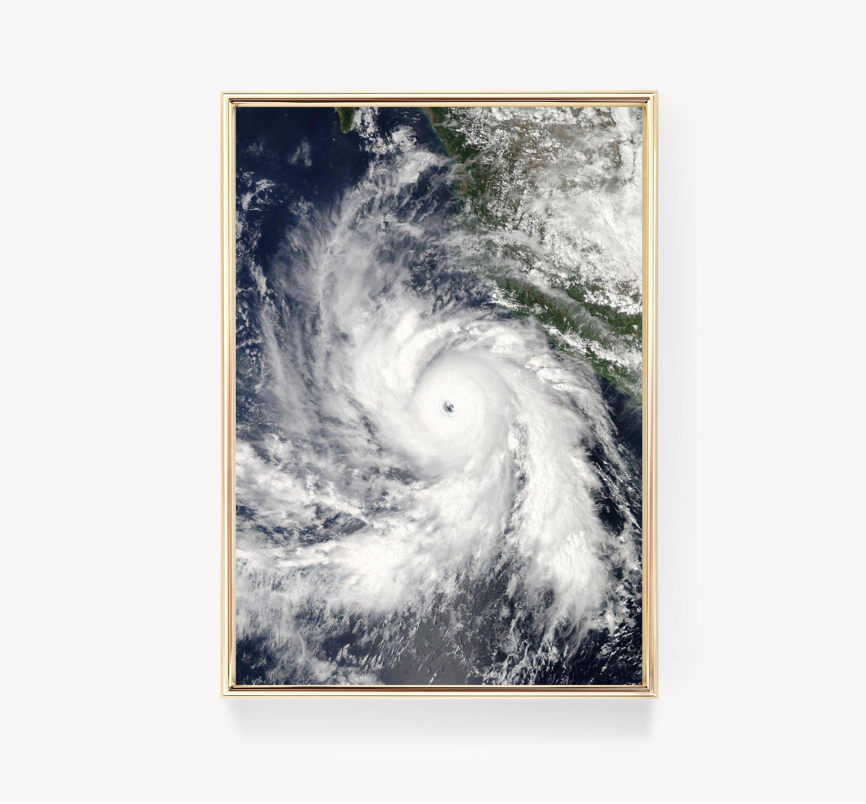 Hurricane Aerial Ocean Storm Trending Style Poster (No Frame) Hurricane Aerial Ocean Storm Trending Style Poster (No Frame)