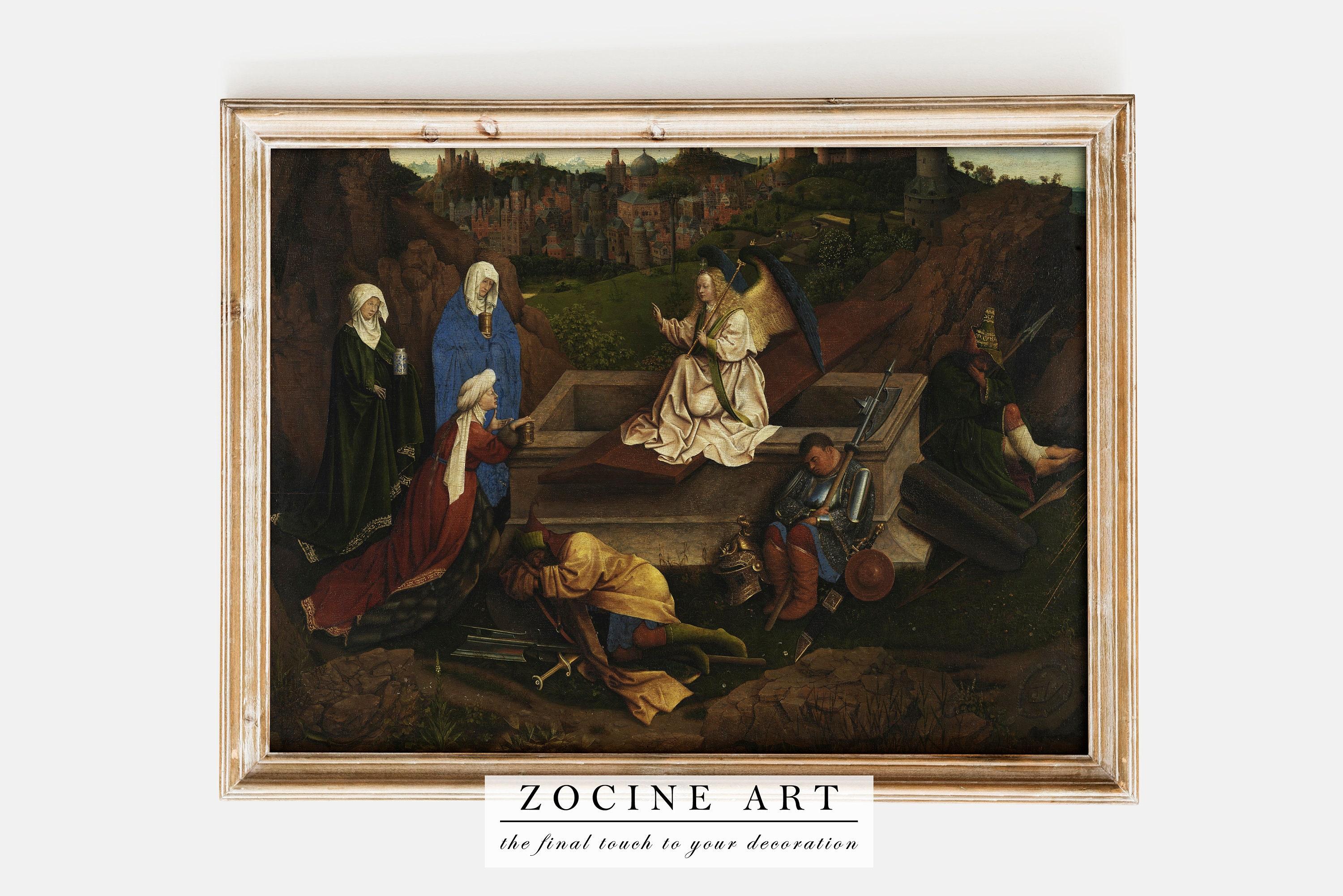 Jan Van Eyck The Three Marys At The Tomb 1425 Limited Edition Posters (No Frame) Jan Van Eyck The Three Marys At The Tomb 1425 Limited Edition Posters (No Frame)