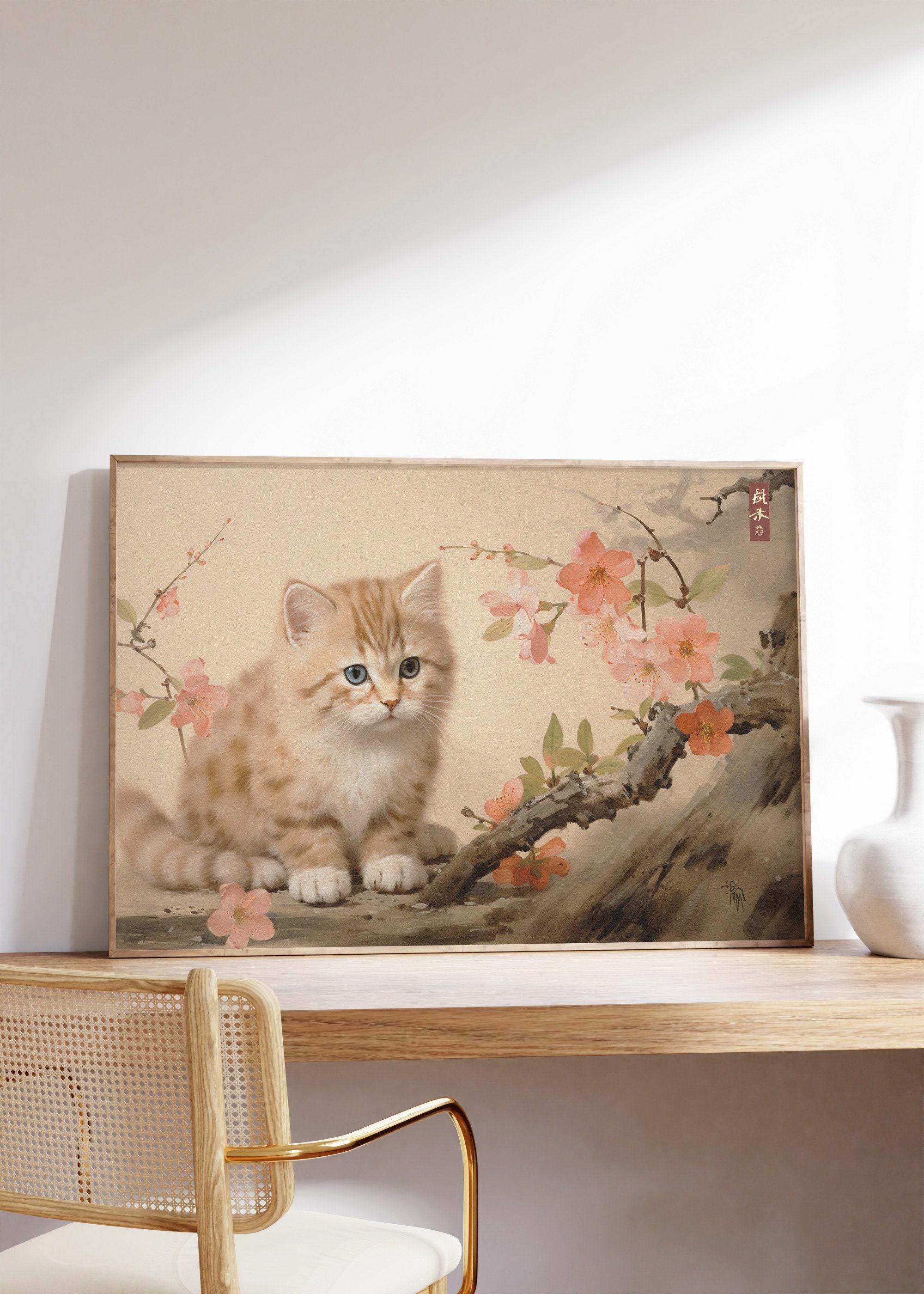 Japanese Cute Cat Art 2 Awesome Poster (No Frame) Japanese Cute Cat Art 2 Awesome Poster (No Frame)