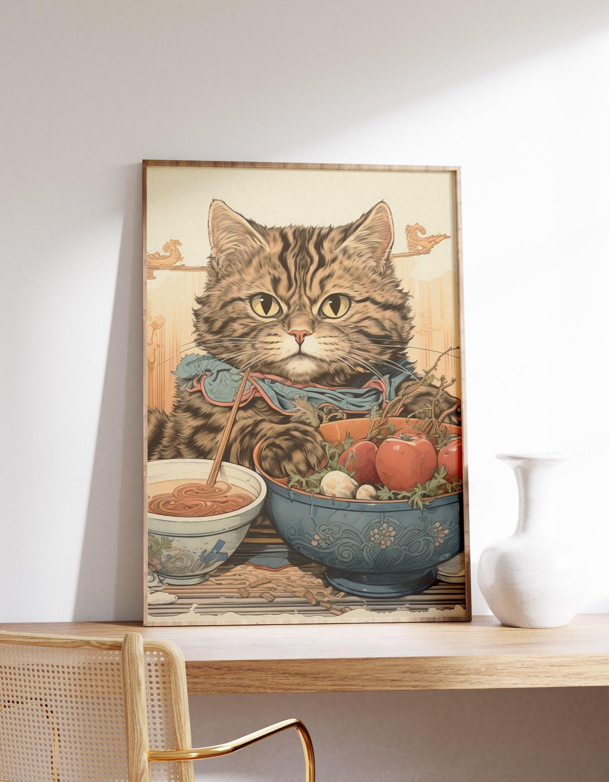Japanese Ramen Cat 8 Trending Style Poster (No Frame) Japanese Ramen Cat 8 Trending Style Poster (No Frame)