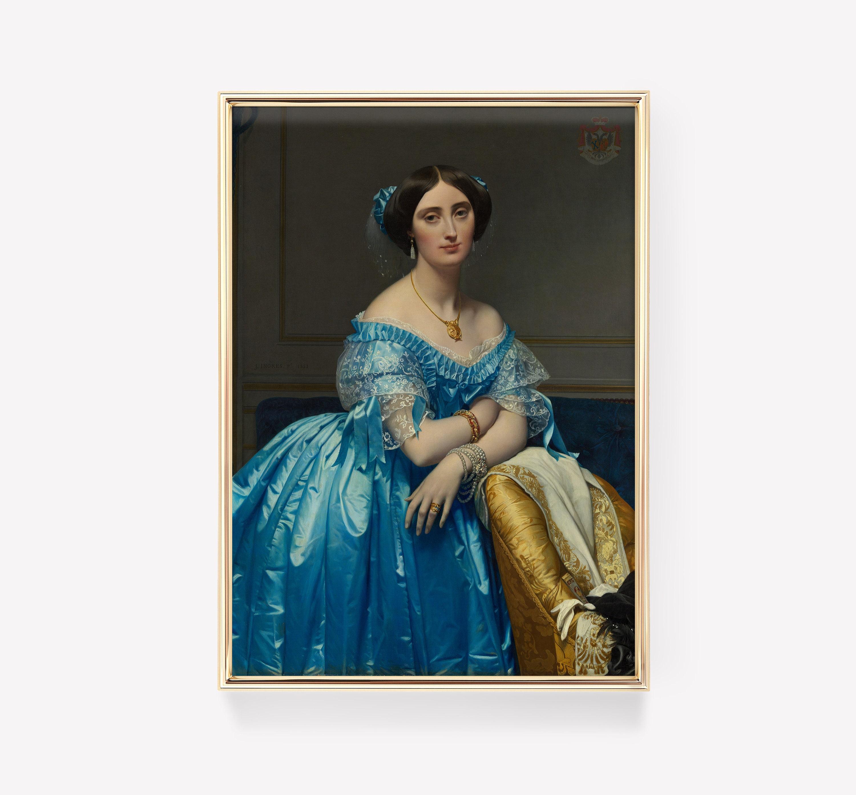 Jean Auguste Dominique Ingres Princesse De Broglie 1851 Vintage Awesome Poster (No Frame) Jean Auguste Dominique Ingres Princesse De Broglie 1851 Vintage Awesome Poster (No Frame)