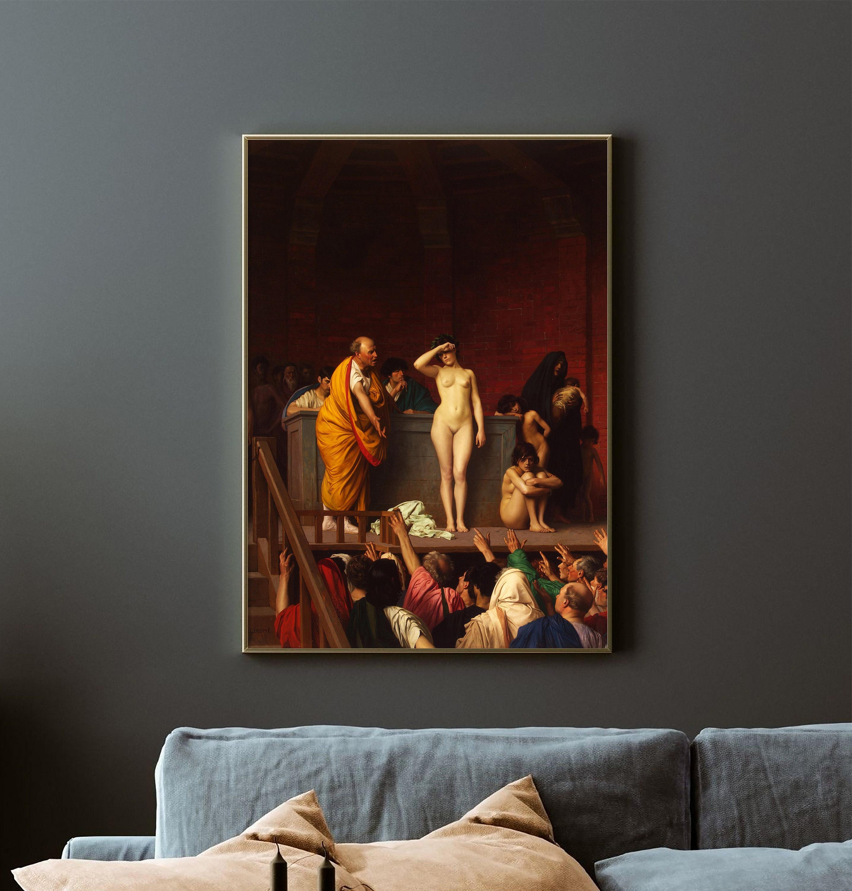 Jean Leon Gerome Slave Market In Ancient Rome 1884 Limited Edition Posters (No Frame) Jean Leon Gerome Slave Market In Ancient Rome 1884 Limited Edition Posters (No Frame)
