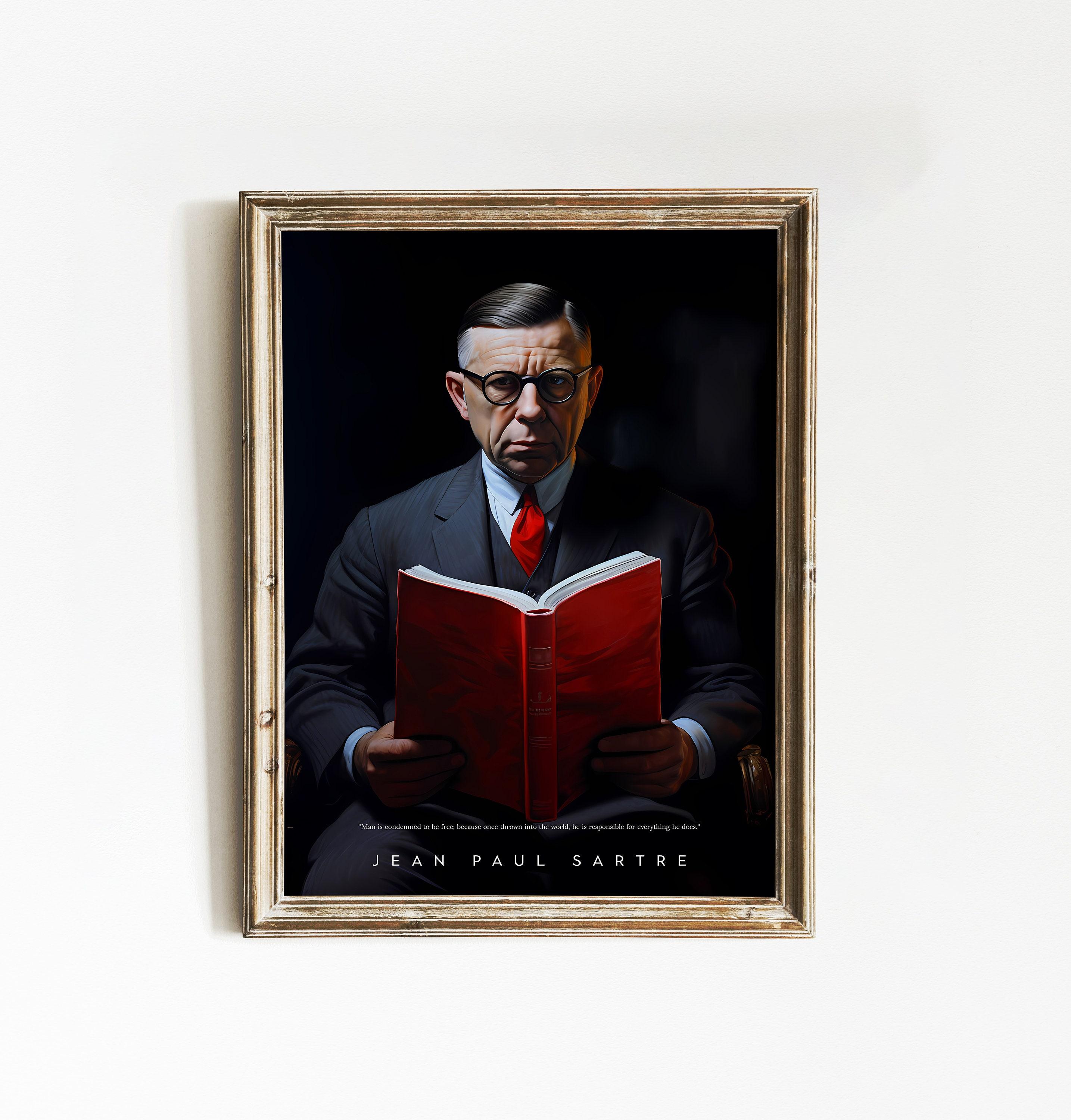 Jean Paul Sartre Trending Style Poster (No Frame) Jean Paul Sartre Trending Style Poster (No Frame)