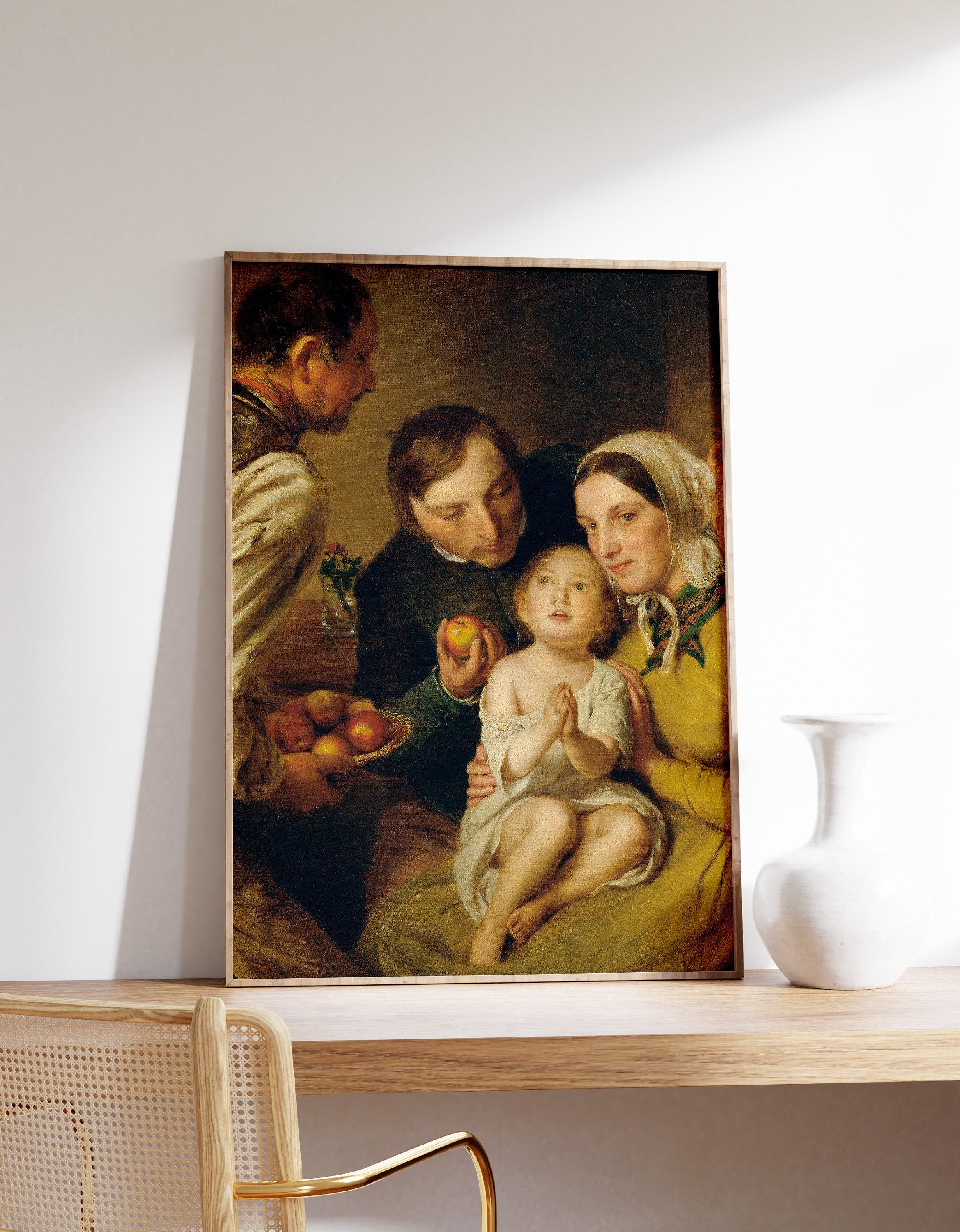 Johann Baptist Reiter Learning To Ask 1850 Vintage Awesome Poster (No Frame) Johann Baptist Reiter Learning To Ask 1850 Vintage Awesome Poster (No Frame)