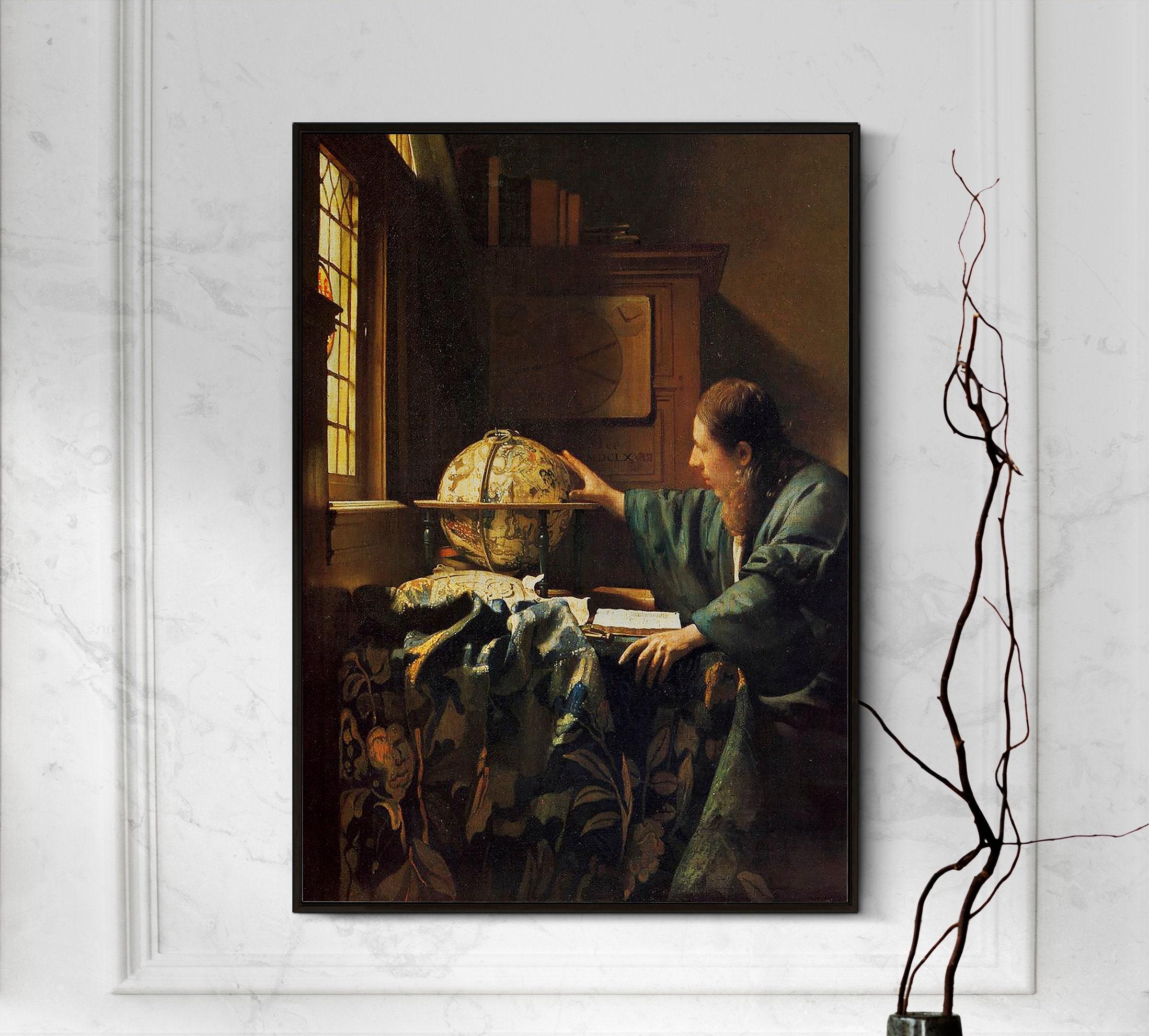 Johannes Vermeer The Astronomer 1668 Trending Style Poster (No Frame) Johannes Vermeer The Astronomer 1668 Trending Style Poster (No Frame)