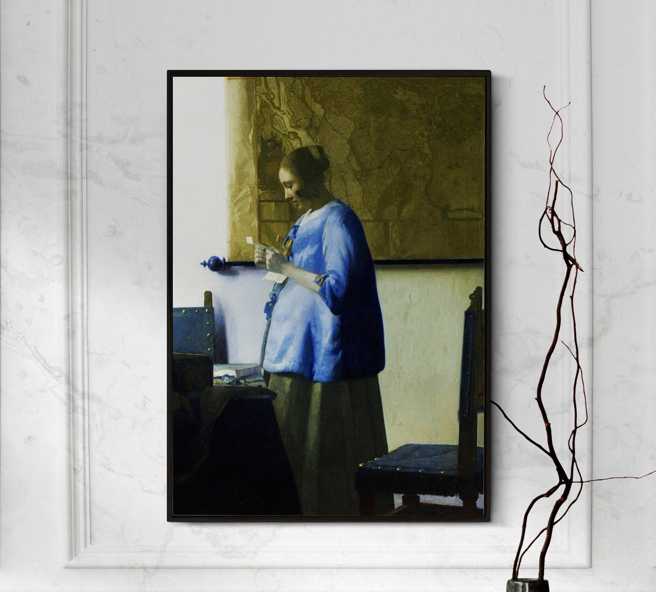 Johannes Vermeer Woman In Blue Reading A Letter 1664 Limited Edition Posters (No Frame) Johannes Vermeer Woman In Blue Reading A Letter 1664 Limited Edition Posters (No Frame)
