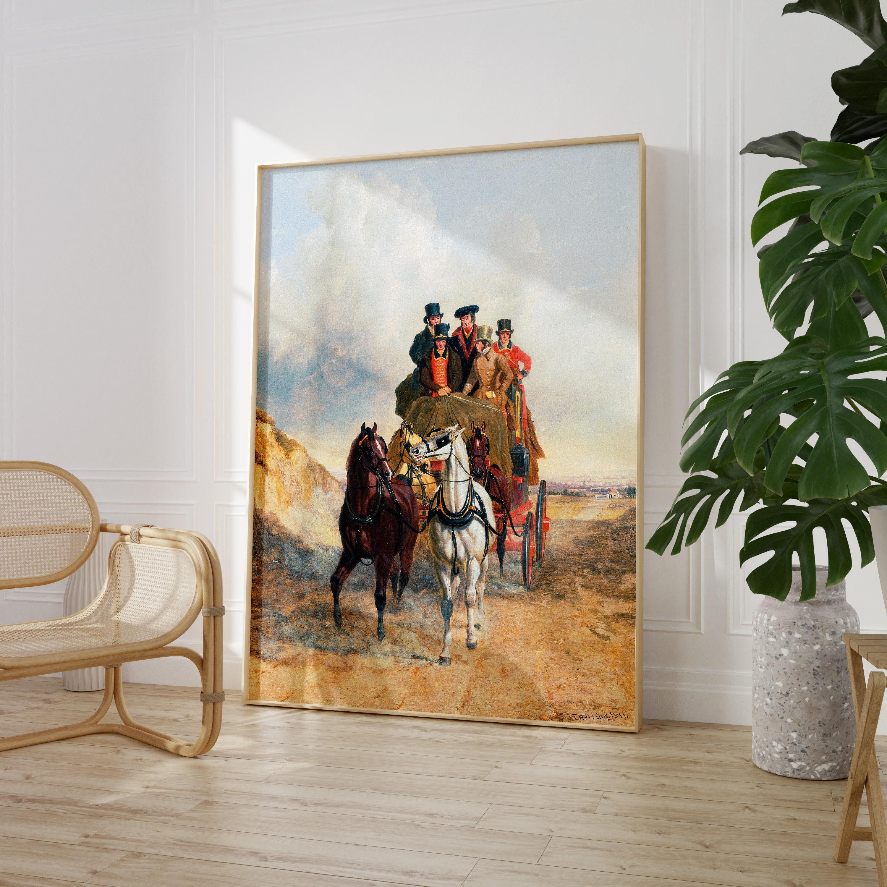 John Frederick Herring The Royal Mail Coach On The Road 1841 Vintage Horse Trending Style Poster (No Frame) John Frederick Herring The Royal Mail Coach On The Road 1841 Vintage Horse Trending Style Poster (No Frame)