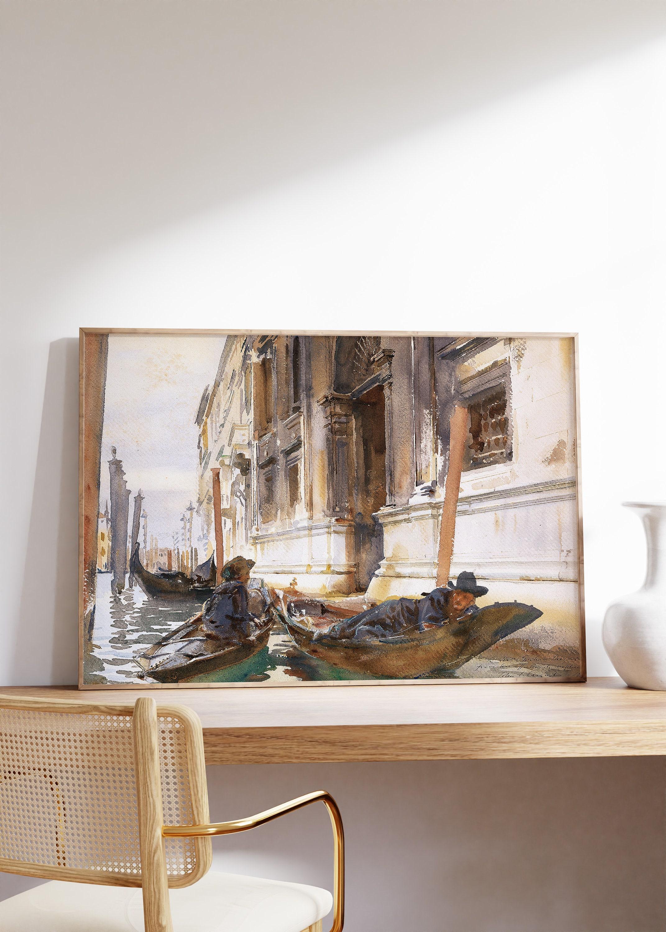 John Singer Sargent Gondoliers Siesta 1904 Vintage Limited Edition Posters (No Frame) John Singer Sargent Gondoliers Siesta 1904 Vintage Limited Edition Posters (No Frame)