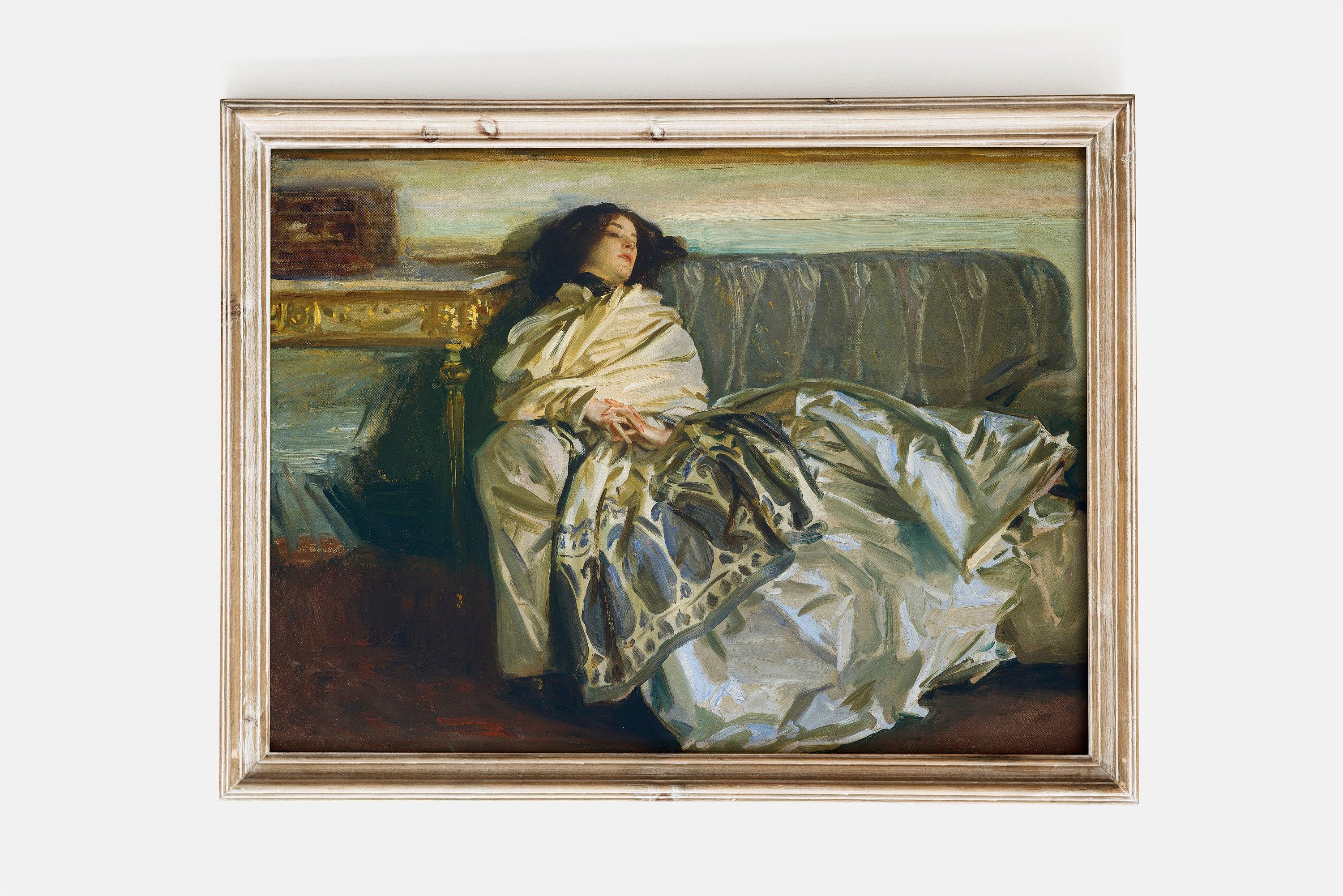 John Singer Sargent Nonchaloir Repose 1911 Vintage Trending Style Poster (No Frame) John Singer Sargent Nonchaloir Repose 1911 Vintage Trending Style Poster (No Frame)