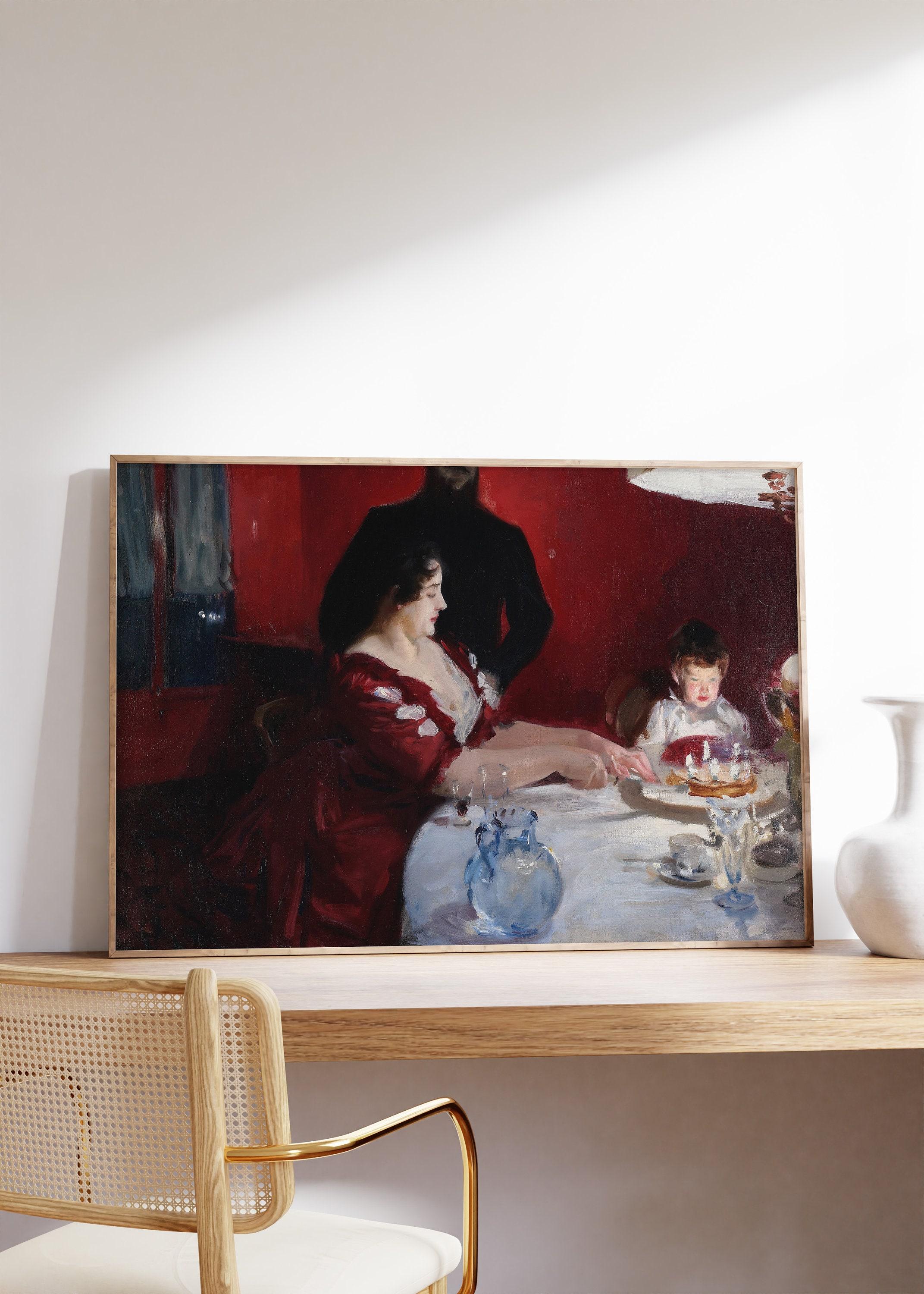 John Singer Sargent The Birthday Party 1887 Vintage Awesome Poster (No Frame) John Singer Sargent The Birthday Party 1887 Vintage Awesome Poster (No Frame)