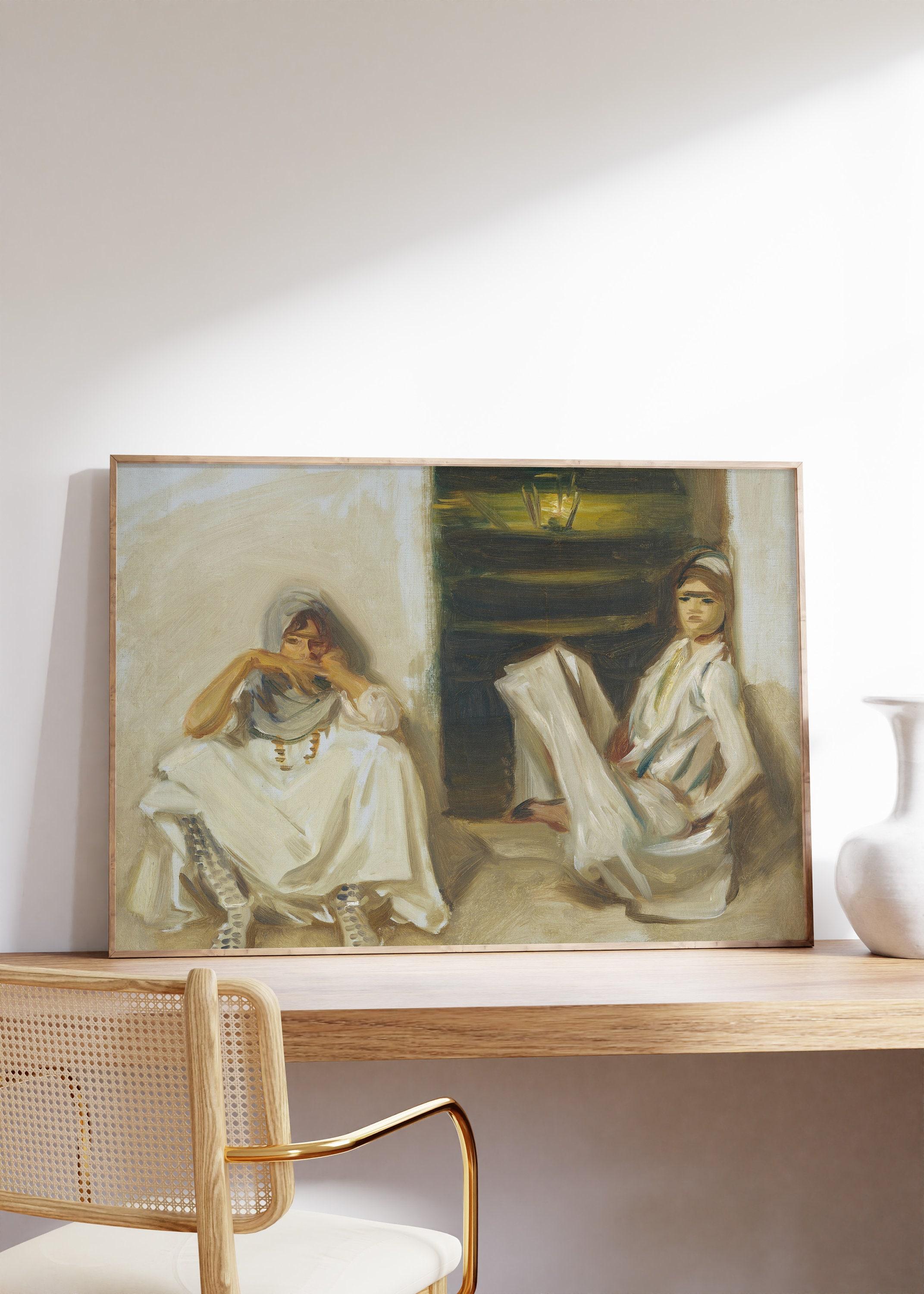 John Singer Sargent Two Arab Women 1905 Vintage Awesome Poster (No Frame) John Singer Sargent Two Arab Women 1905 Vintage Awesome Poster (No Frame)
