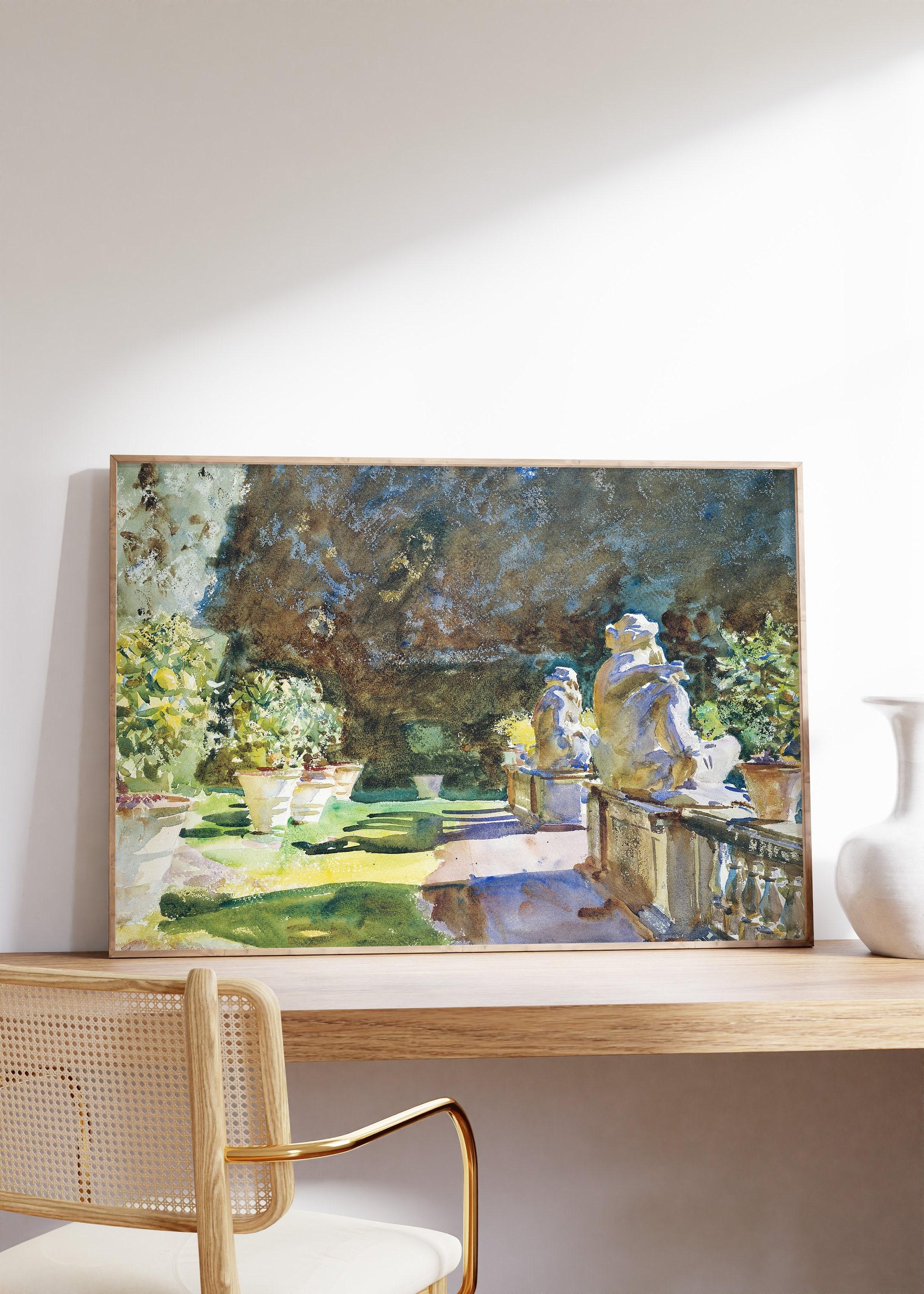 John Singer Sargent Villa Di Marlia Lucca 1910 Vintage Awesome Poster (No Frame) John Singer Sargent Villa Di Marlia Lucca 1910 Vintage Awesome Poster (No Frame)