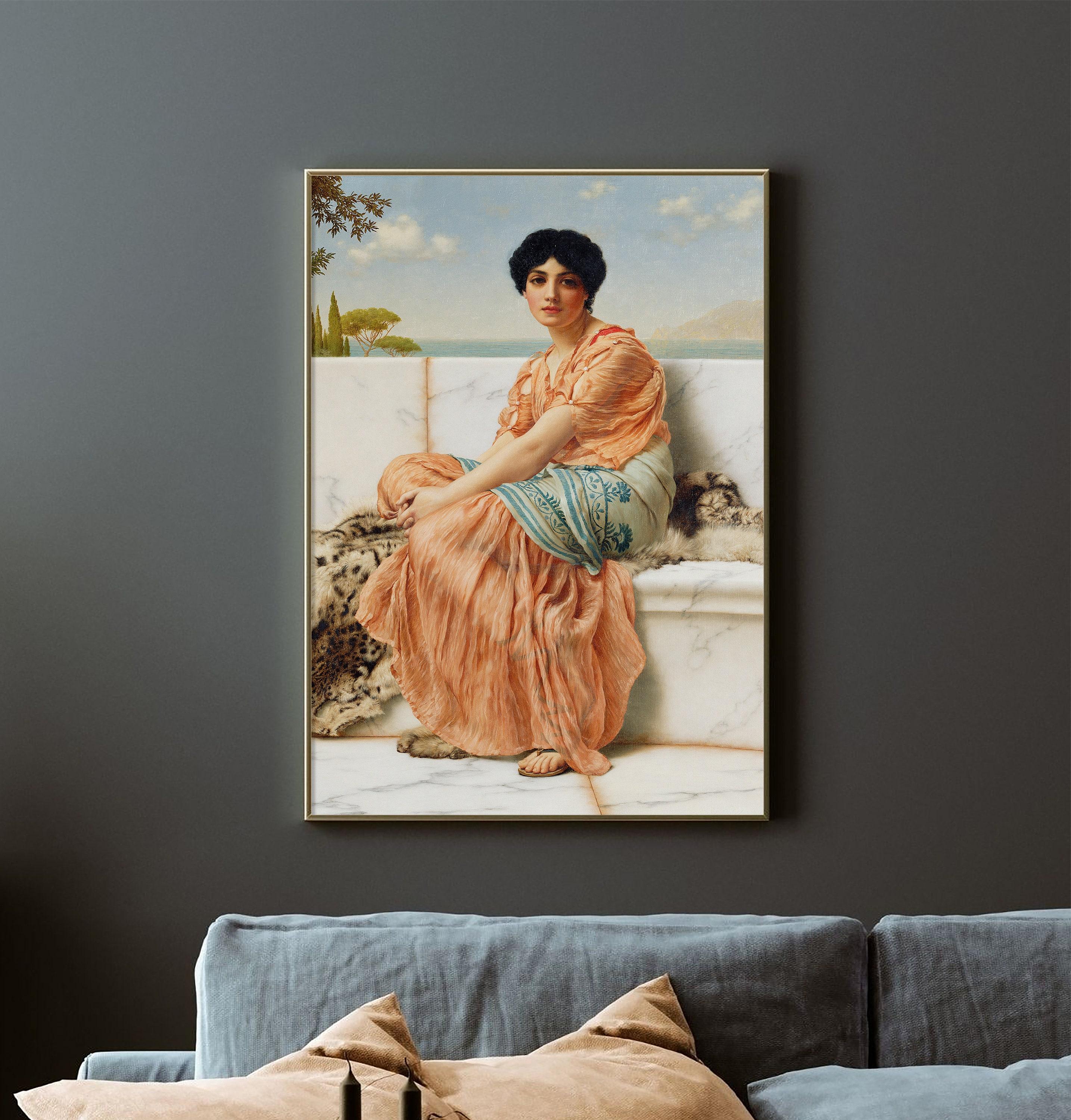 John William Godward Reverie In The Days Of Sappho 1904 Awesome Poster (No Frame)