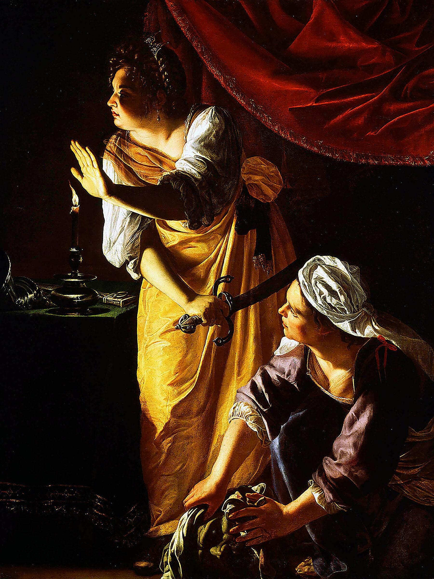 Judith And Her Maidservant By Artemisia Gentileschi Vintage Limited Edition Posters (No Frame)