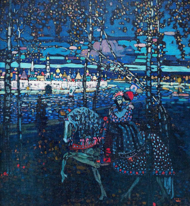 Kandinsky Horseback Couple Abstract Art Trending Style Poster (No Frame) Kandinsky Horseback Couple Abstract Art Trending Style Poster (No Frame)