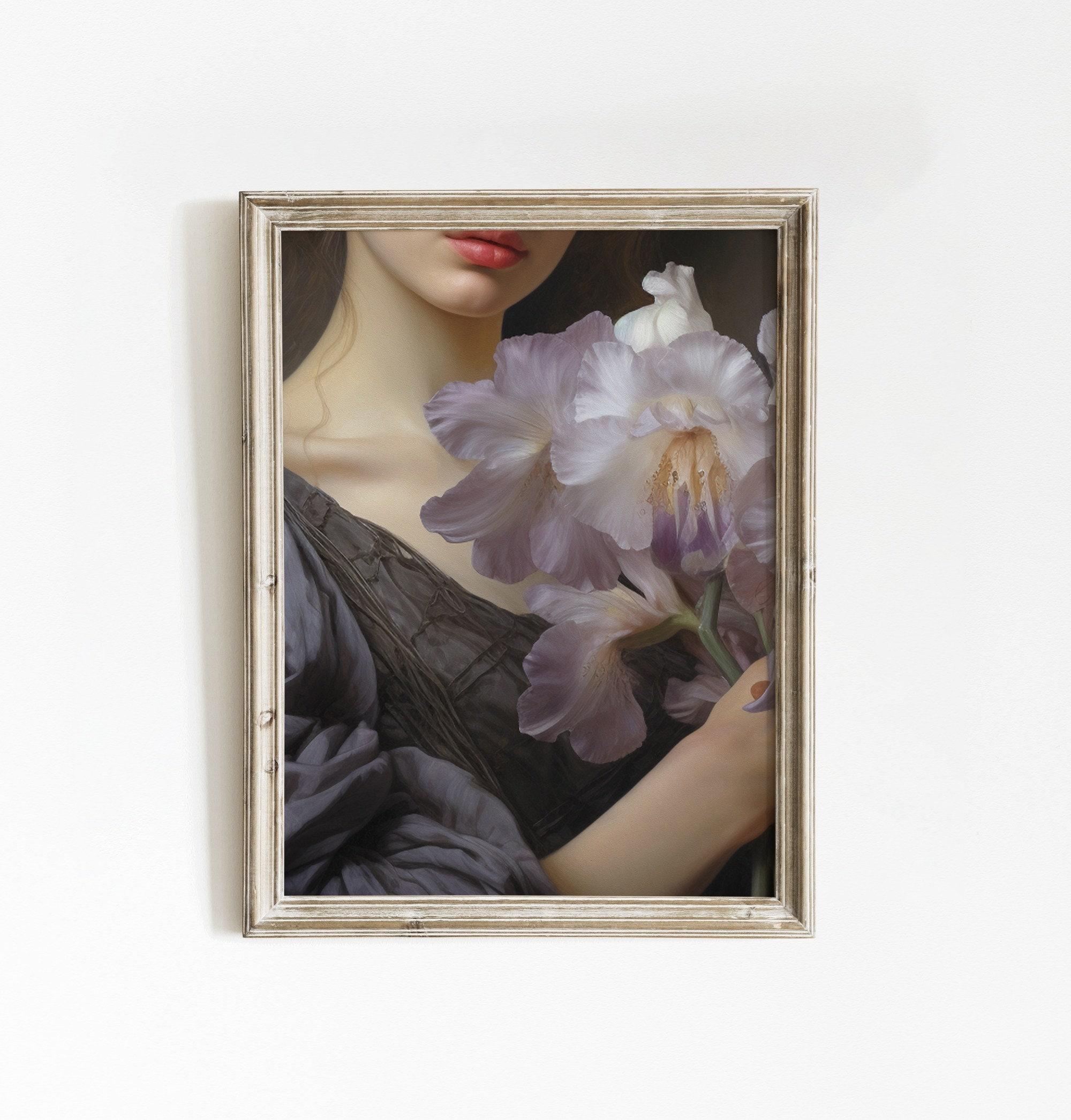 Lady With Iris Trending Style Poster (No Frame) Lady With Iris Trending Style Poster (No Frame)