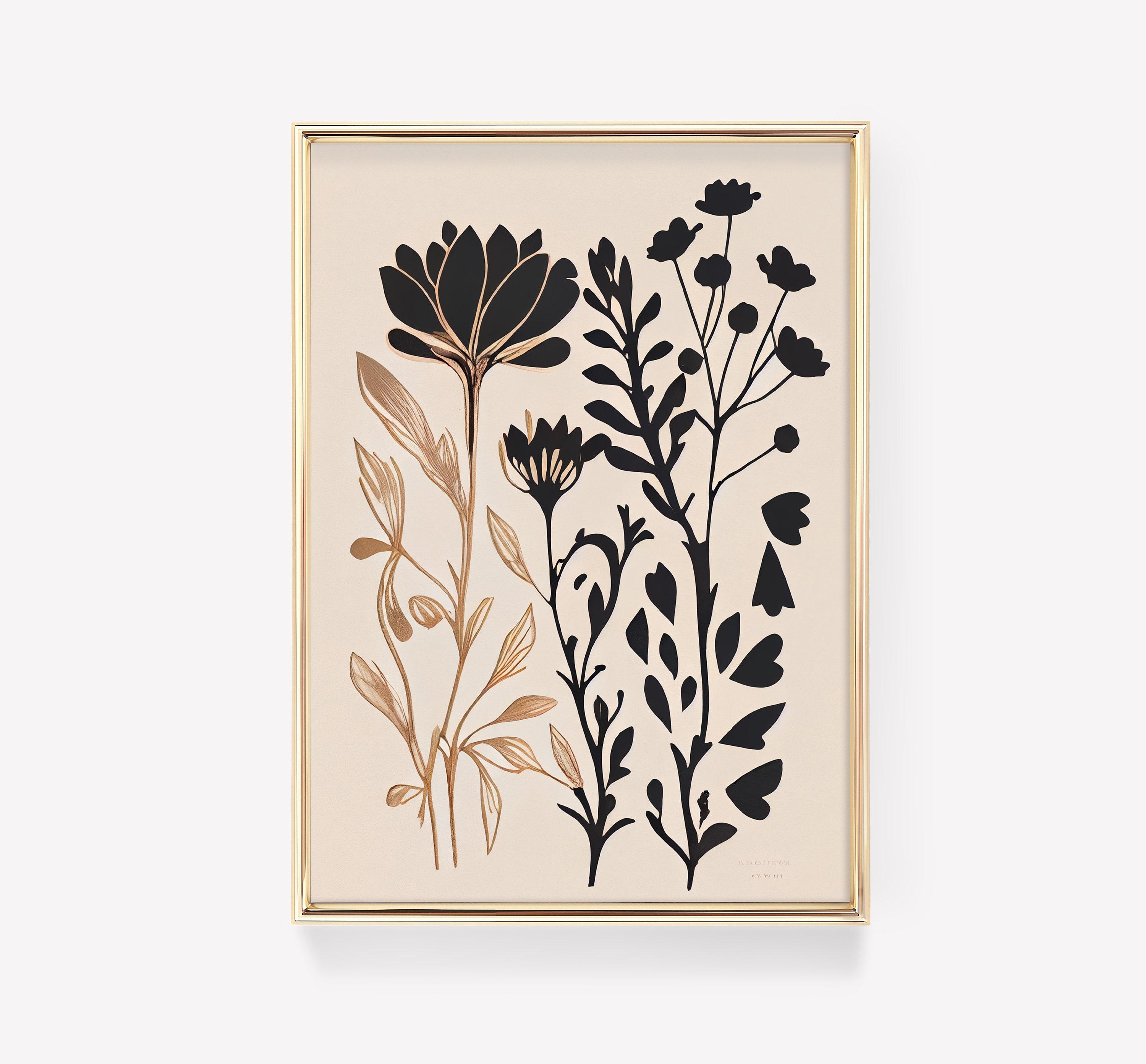 Leaves Drawing Botanical Trending Style Poster (No Frame) Leaves Drawing Botanical Trending Style Poster (No Frame)