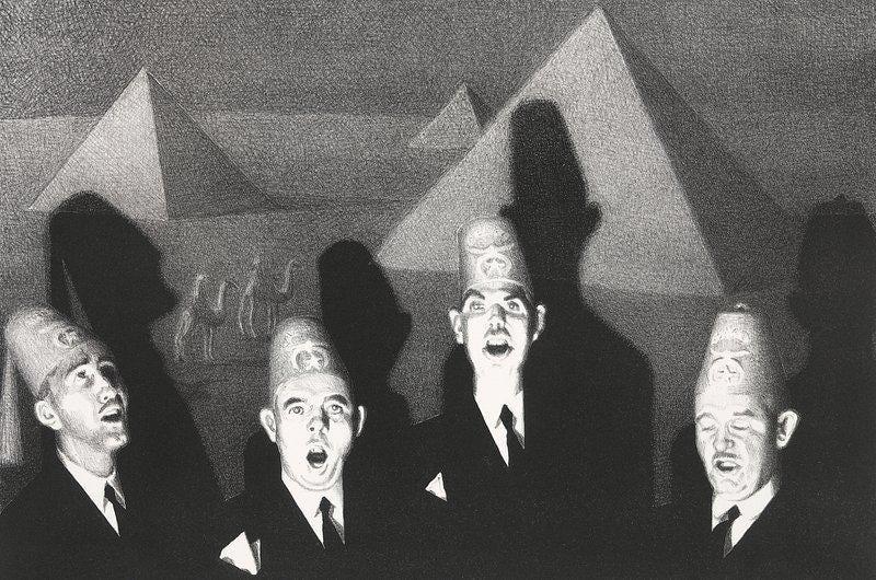 Mark Stock Shriners Pyramids Vintage Art Pyramid Awesome Poster (No Frame) Mark Stock Shriners Pyramids Vintage Art Pyramid Awesome Poster (No Frame)