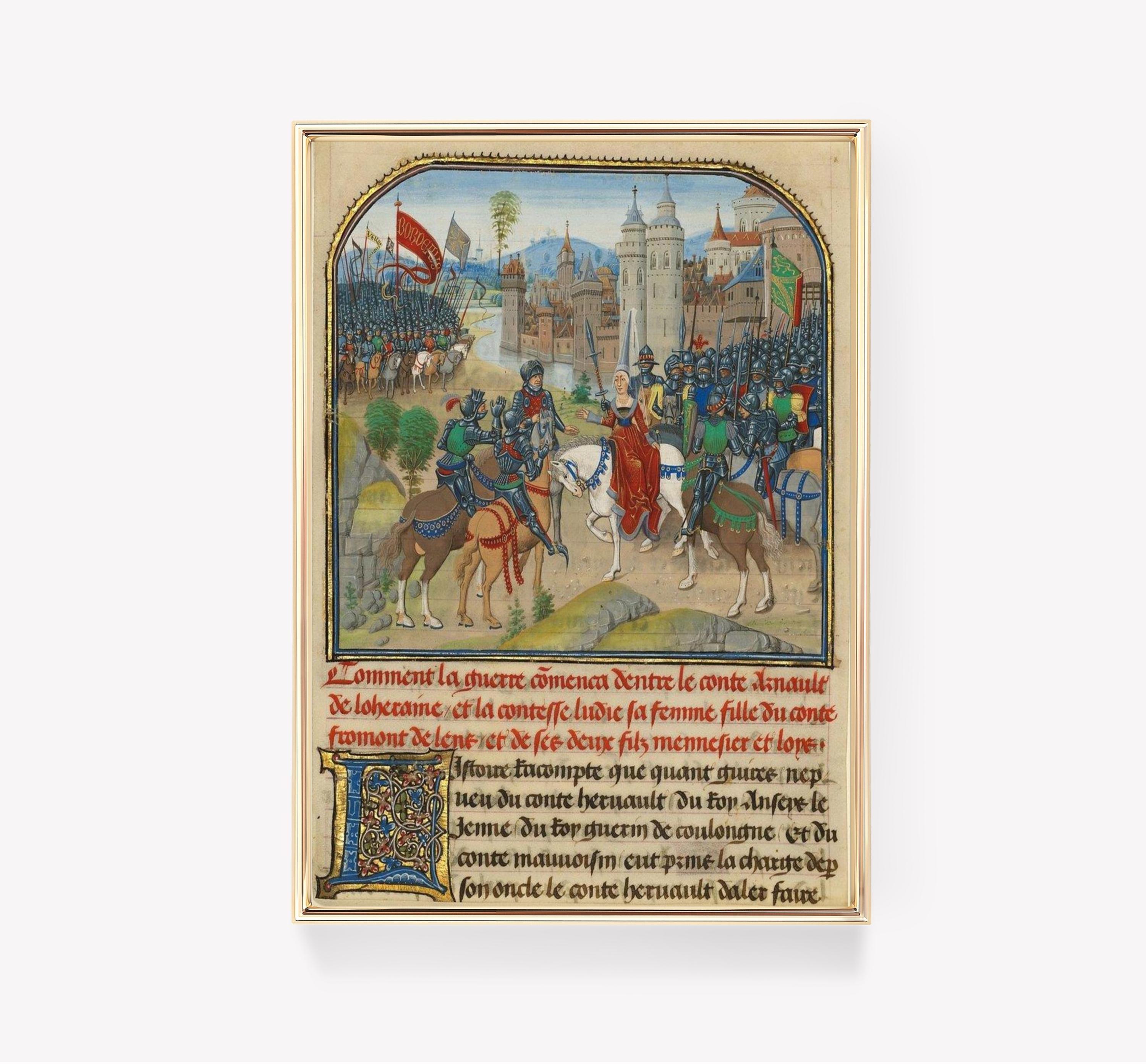 Medieval Illuminated Manuscript Page Vintage Art Historical Trending Style Poster (No Frame) Medieval Illuminated Manuscript Page Vintage Art Historical Trending Style Poster (No Frame)
