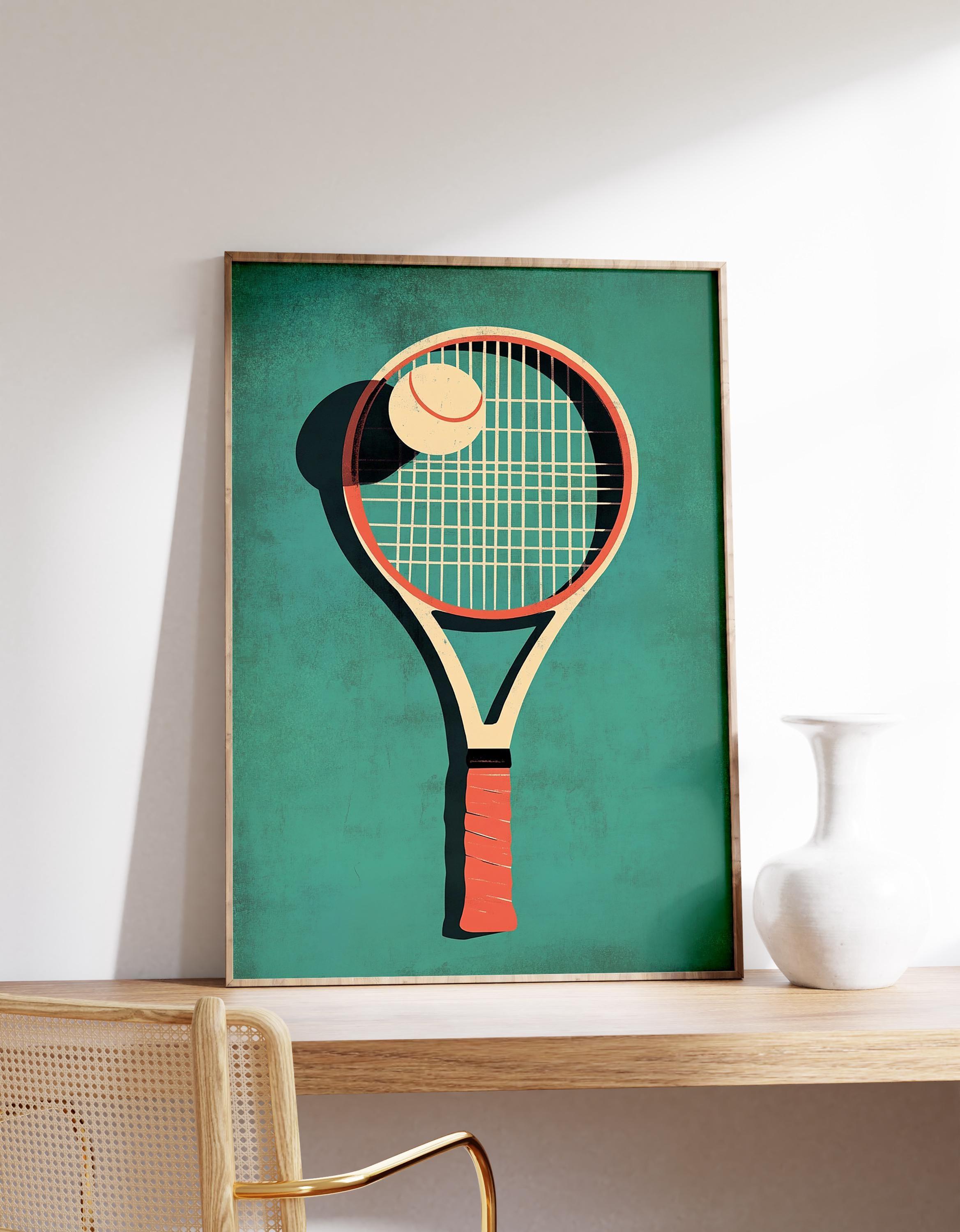 Minimalist Tennis Racket Awesome Poster (No Frame) Minimalist Tennis Racket Awesome Poster (No Frame)