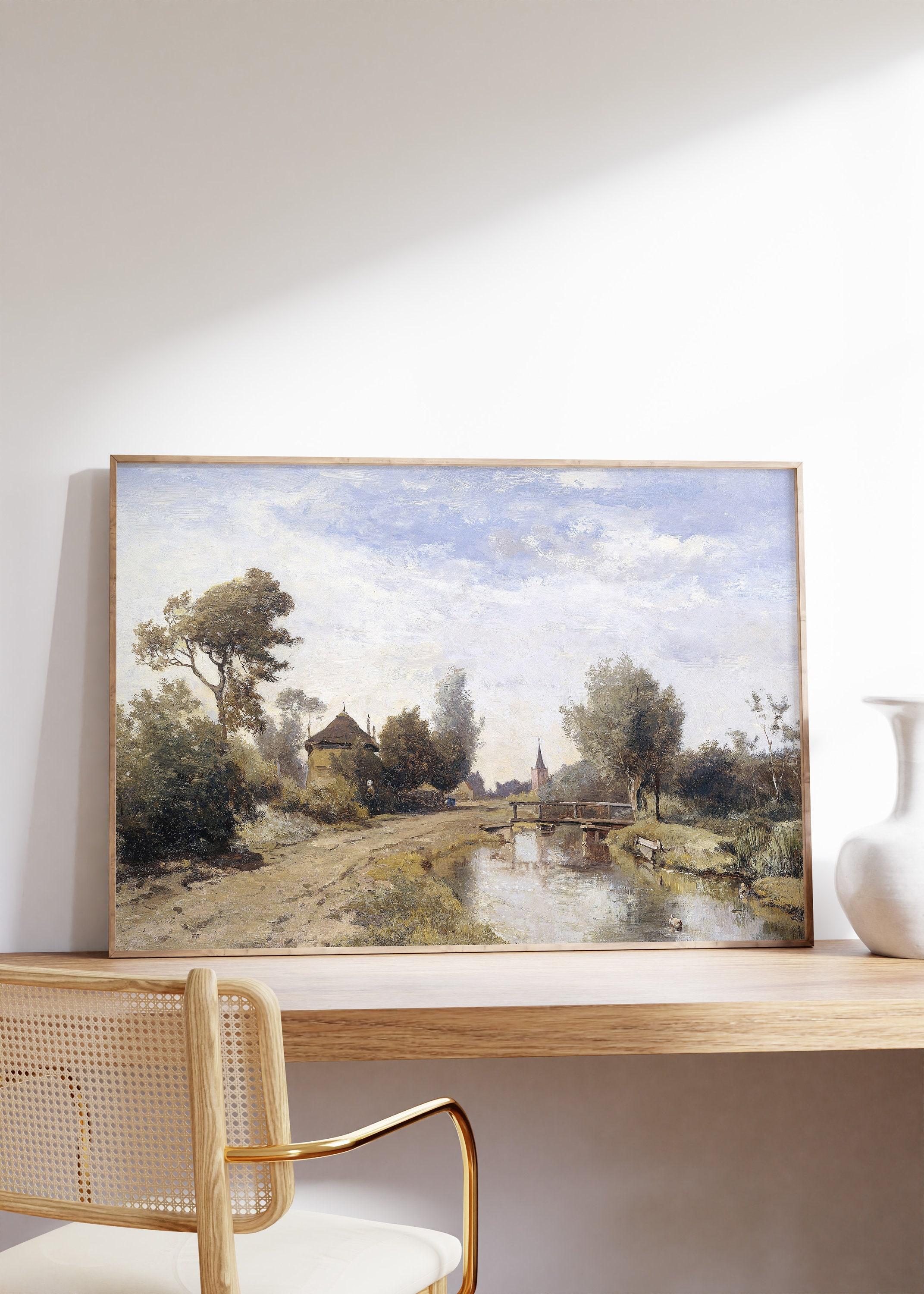 Paul Joseph Constantin Gabril Landschap Bij Kortenhoef 1877 Vintage Limited Edition Posters (No Frame) Paul Joseph Constantin Gabril Landschap Bij Kortenhoef 1877 Vintage Limited Edition Posters (No Frame)