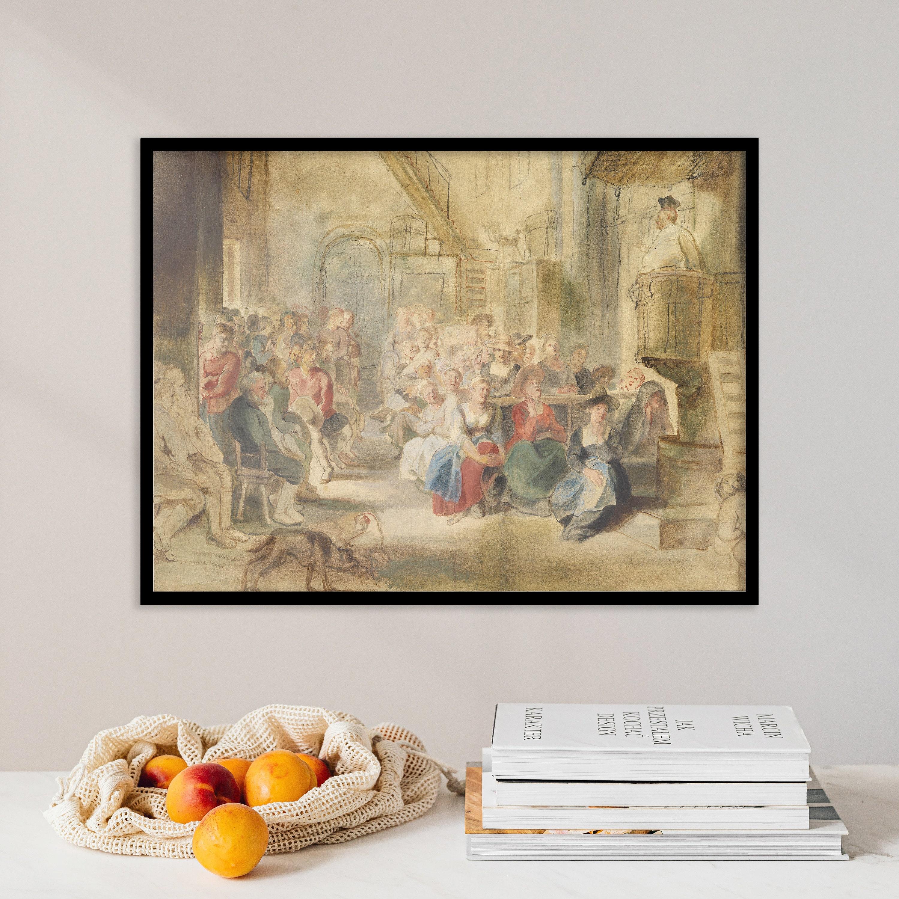 Peter Paul Rubens A Sermon In A Village Church 1630 Vintage Antique Oil Limited Edition Posters (No Frame) Peter Paul Rubens A Sermon In A Village Church 1630 Vintage Antique Oil Limited Edition Posters (No Frame)