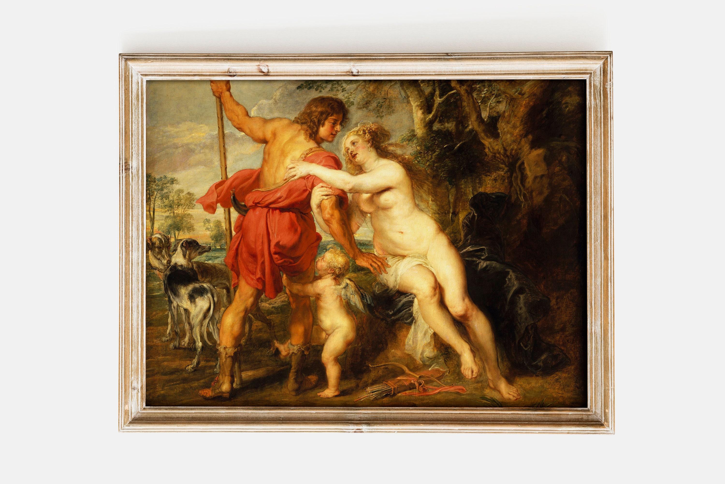 Peter Paul Rubens Venus And Adonis 1630 Vintage Limited Edition Posters (No Frame) Peter Paul Rubens Venus And Adonis 1630 Vintage Limited Edition Posters (No Frame)