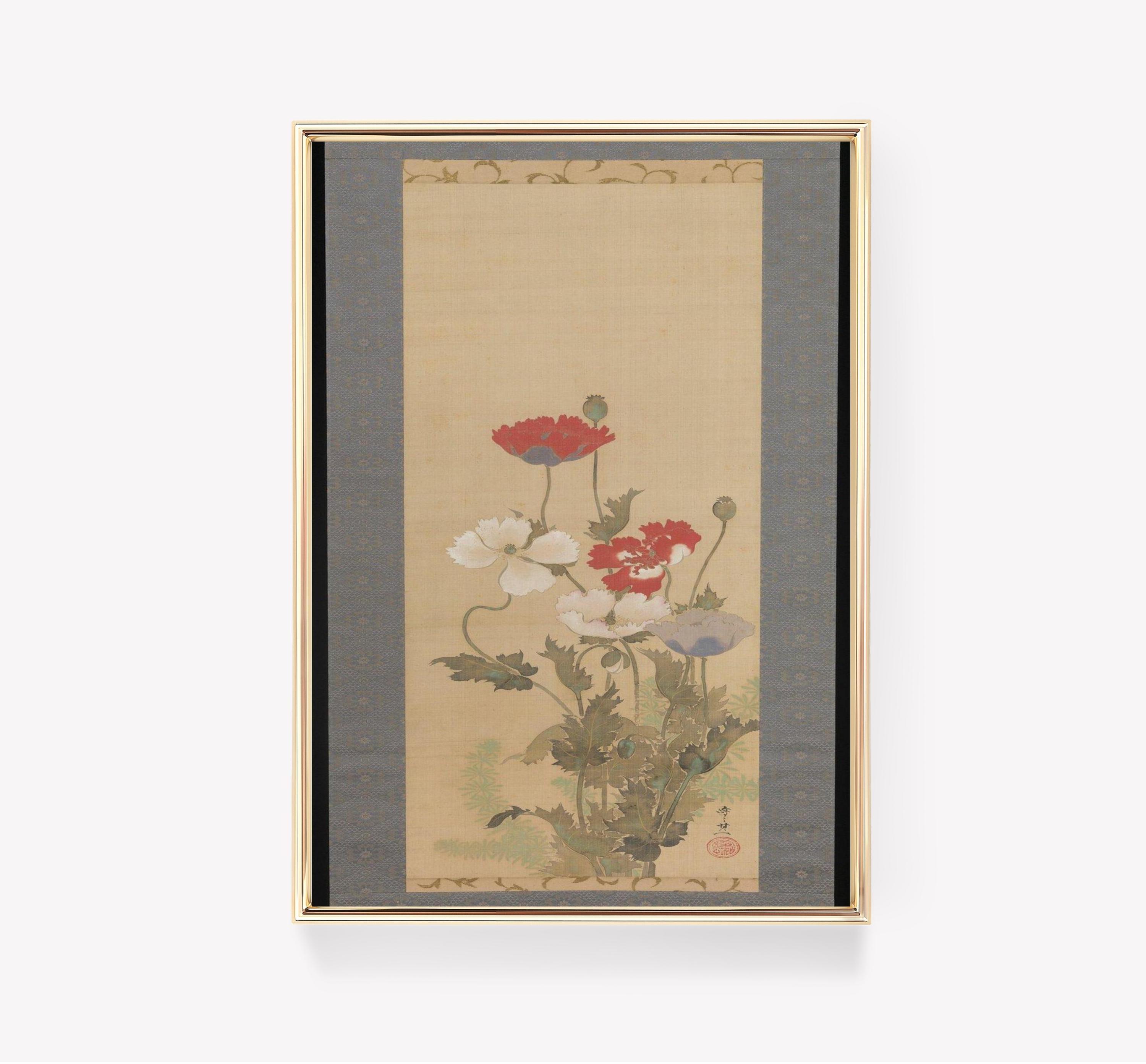 Poppies Art Vintage Trending Style Poster (No Frame) Poppies Art Vintage Trending Style Poster (No Frame)