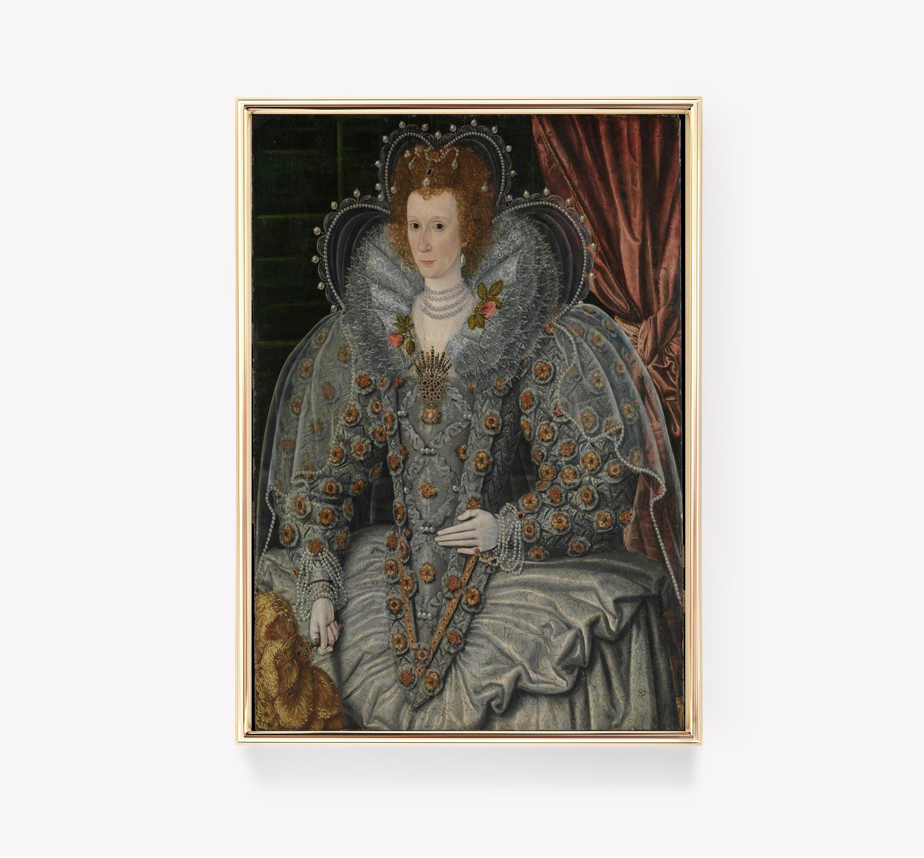 Queen Elizabeth Portrait Ditchley Portrait Trending Style Poster (No Frame) Queen Elizabeth Portrait Ditchley Portrait Trending Style Poster (No Frame)