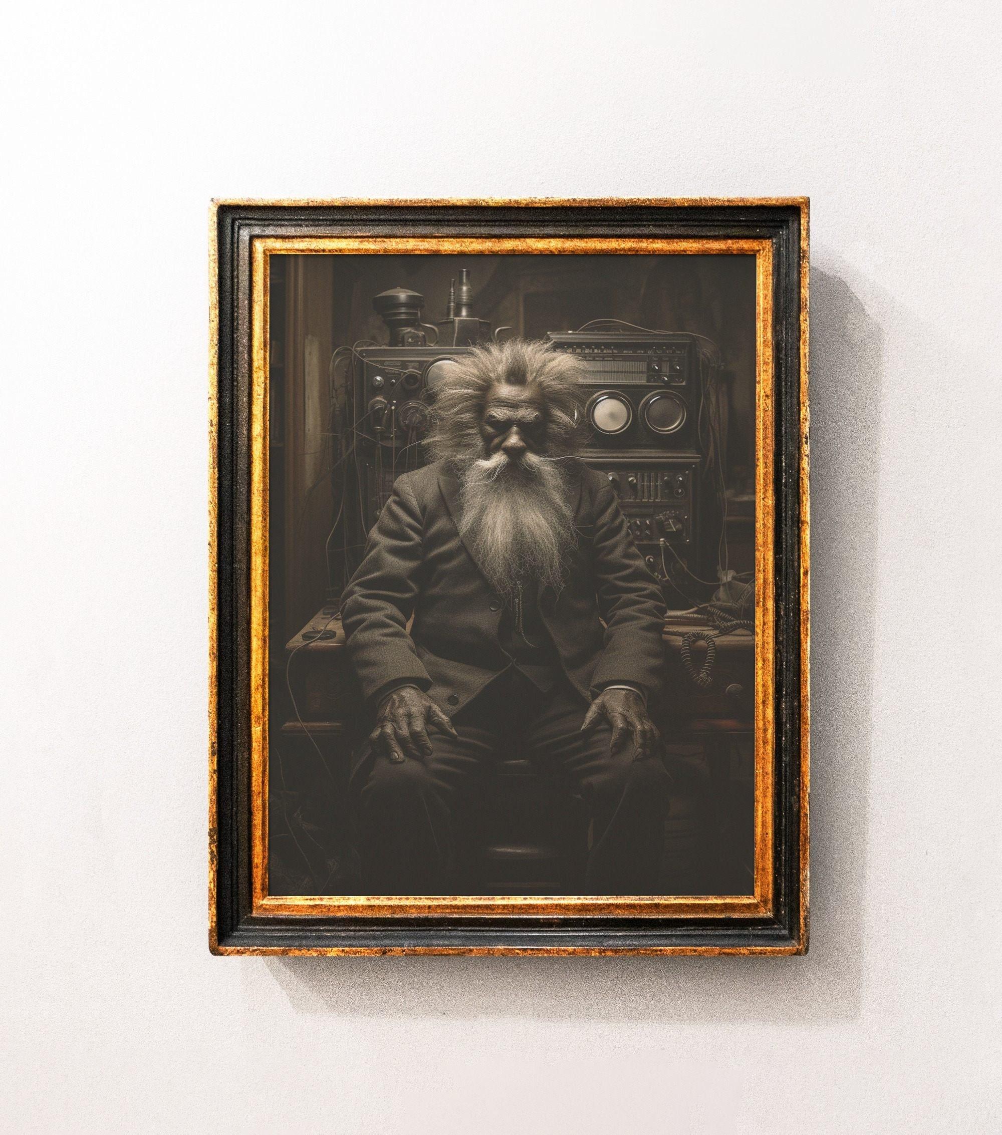 Radio In A Studio Vintage Photography Lycanthropy Art Awesome Poster (No Frame) Radio In A Studio Vintage Photography Lycanthropy Art Awesome Poster (No Frame)