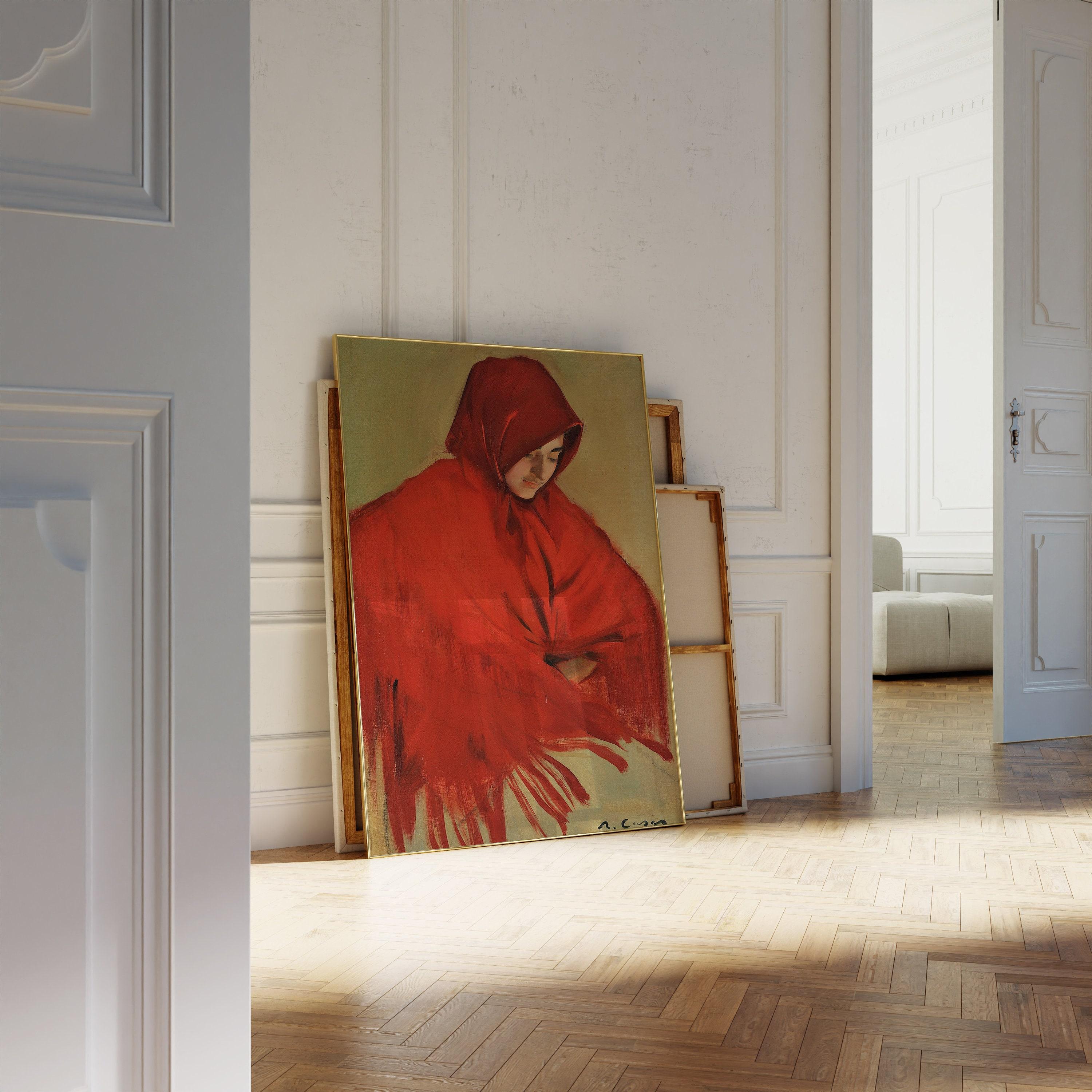 Ramon Casas Gypsy With Red Shawl 1898 Vintage Awesome Poster (No Frame) Ramon Casas Gypsy With Red Shawl 1898 Vintage Awesome Poster (No Frame)