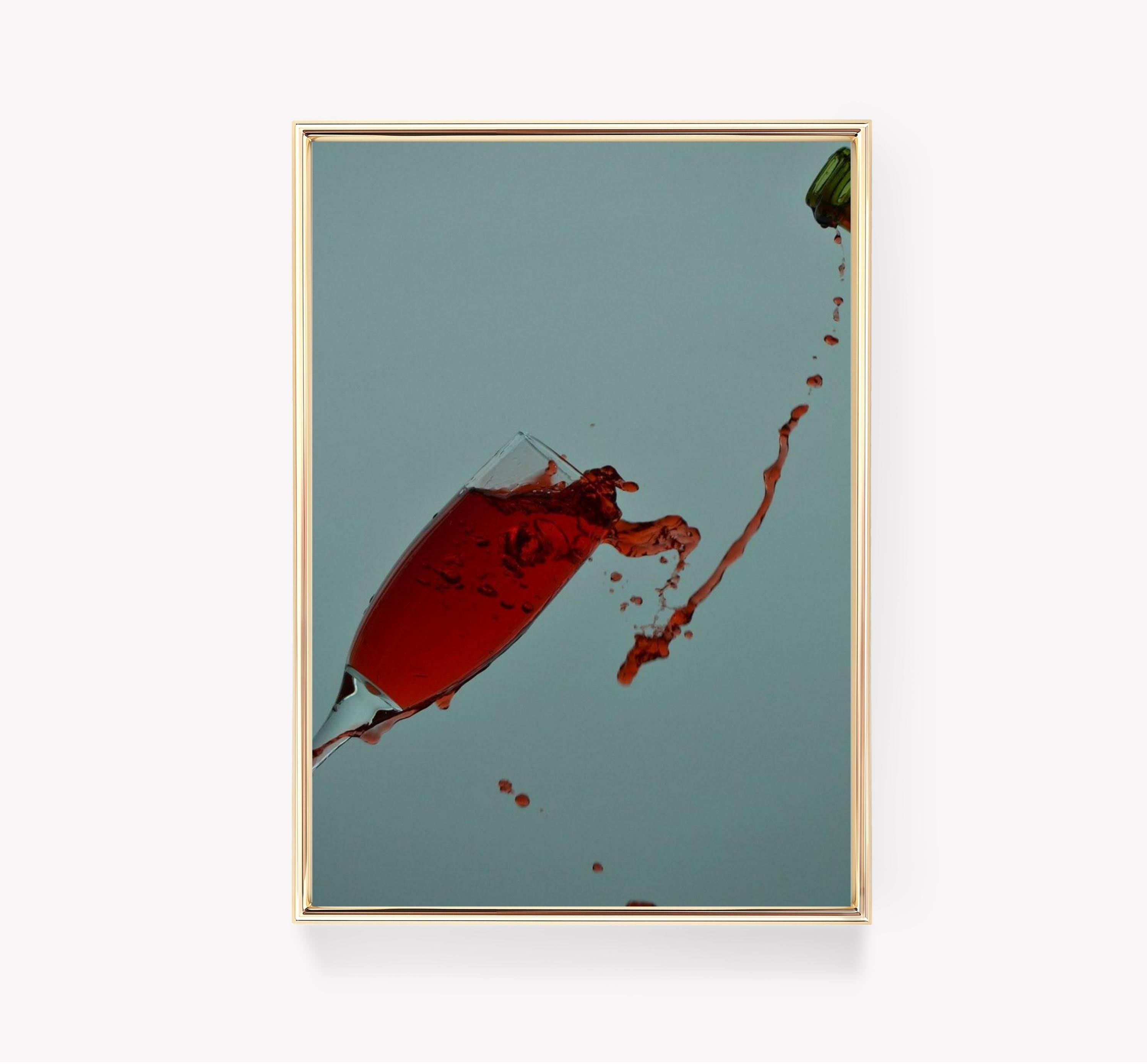 Red Liquid Art Glass Splash Limited Edition Posters (No Frame) Red Liquid Art Glass Splash Limited Edition Posters (No Frame)