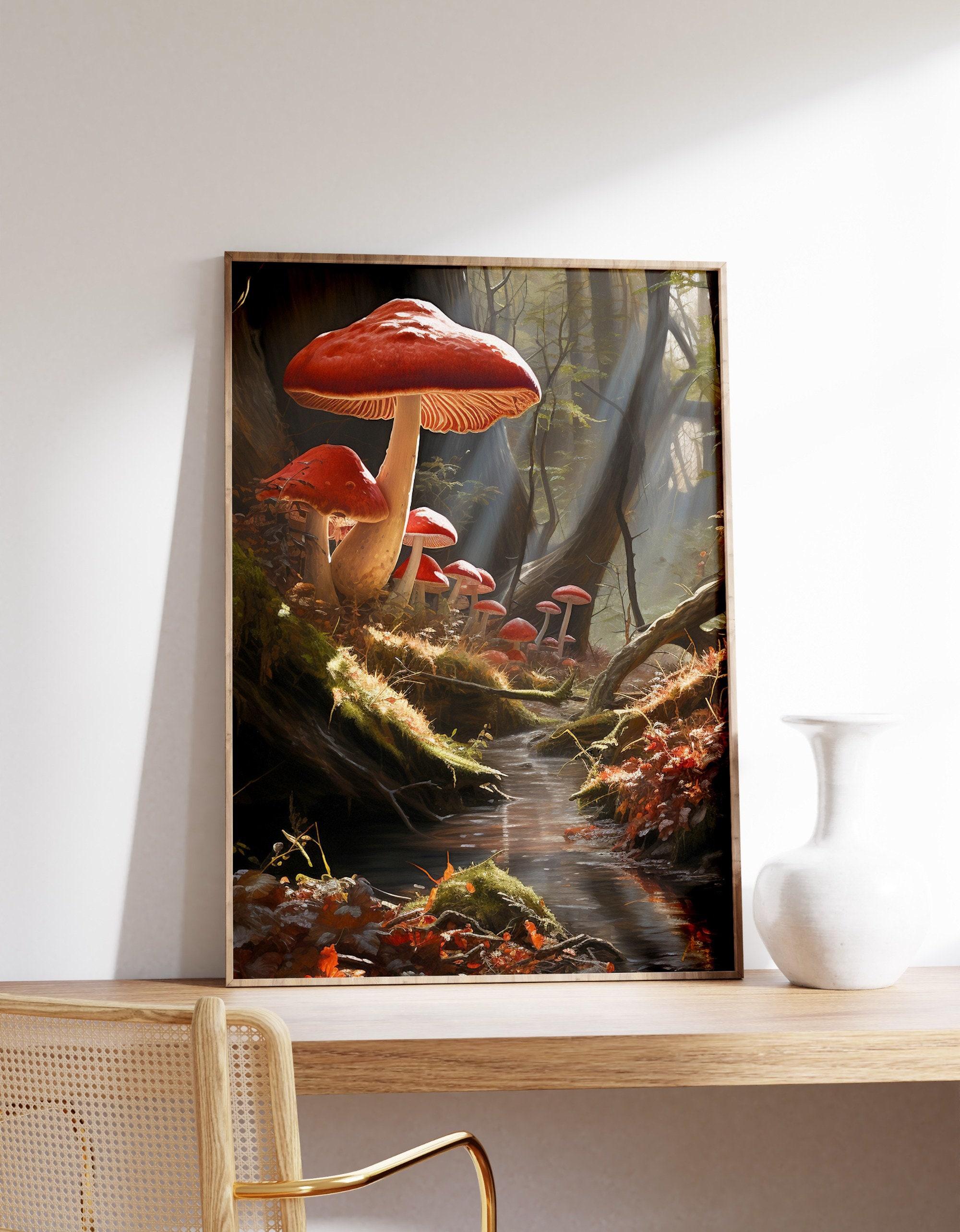 Red Mushrooms Cottagecore Limited Edition Posters (No Frame) Red Mushrooms Cottagecore Limited Edition Posters (No Frame)