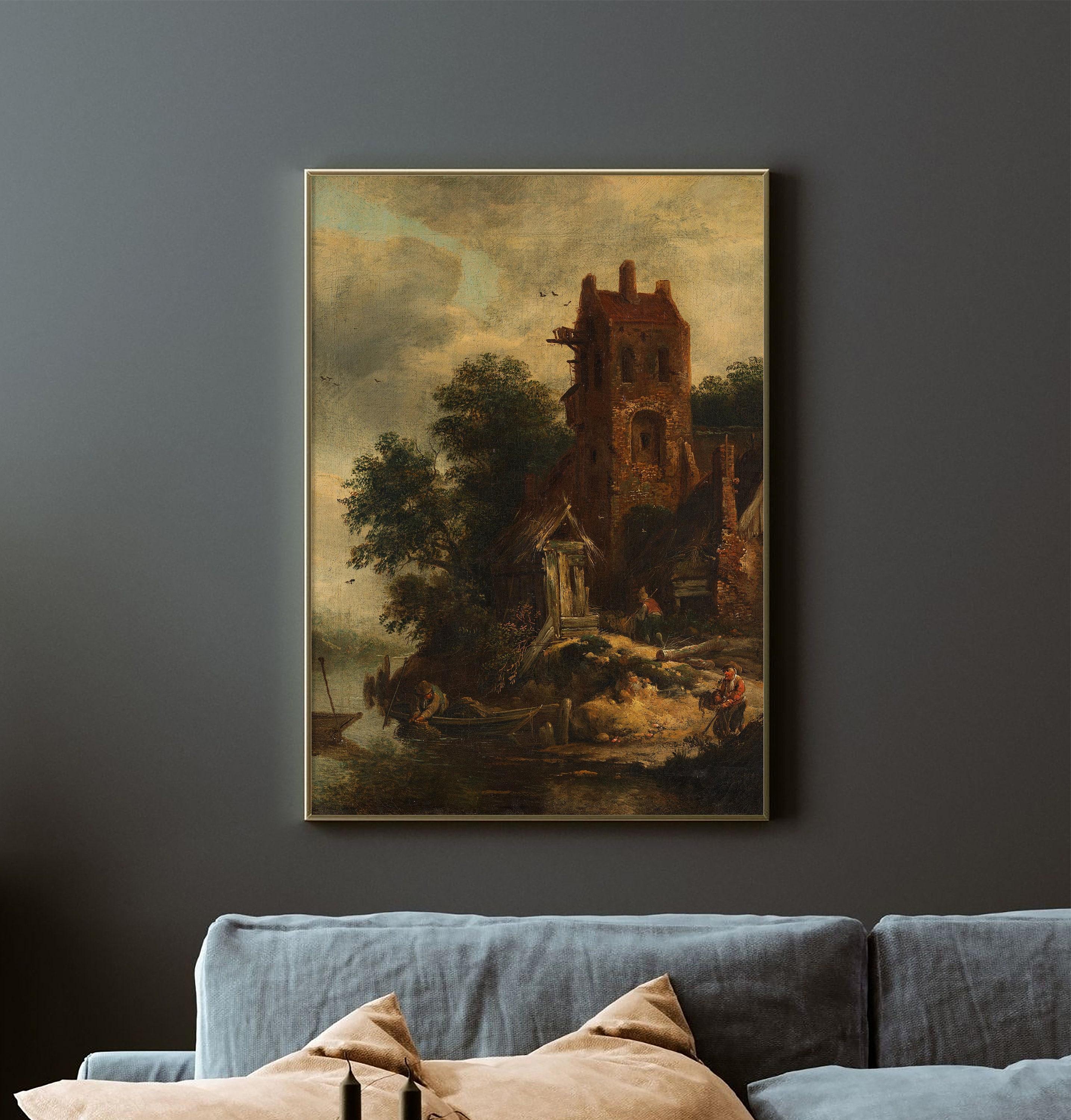 Roelof Van Vries The Pigeon House Farmhouse Decor Landscape Trending Style Poster (No Frame)