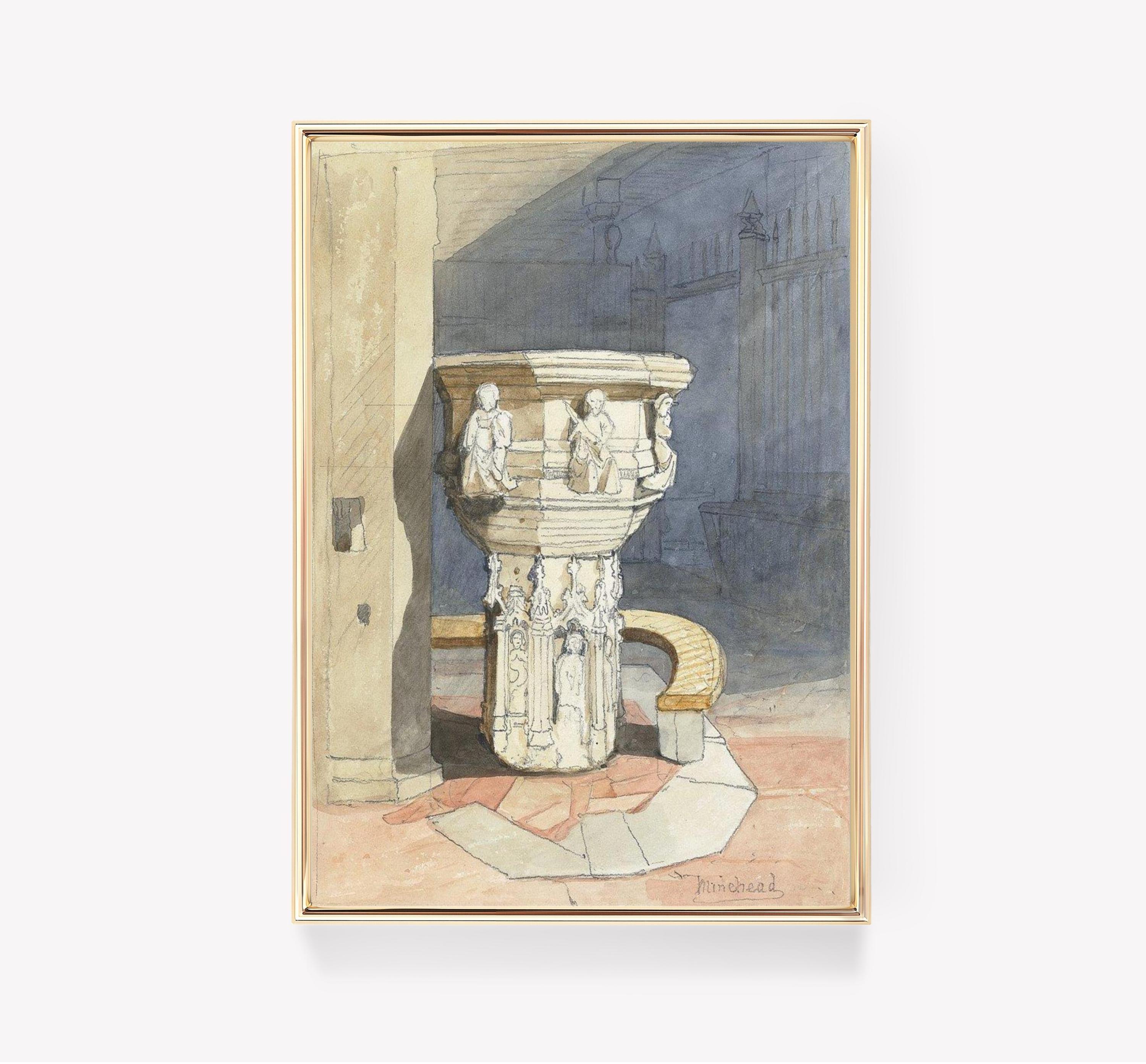 Samuel Prout Font Vintage Awesome Poster (No Frame)