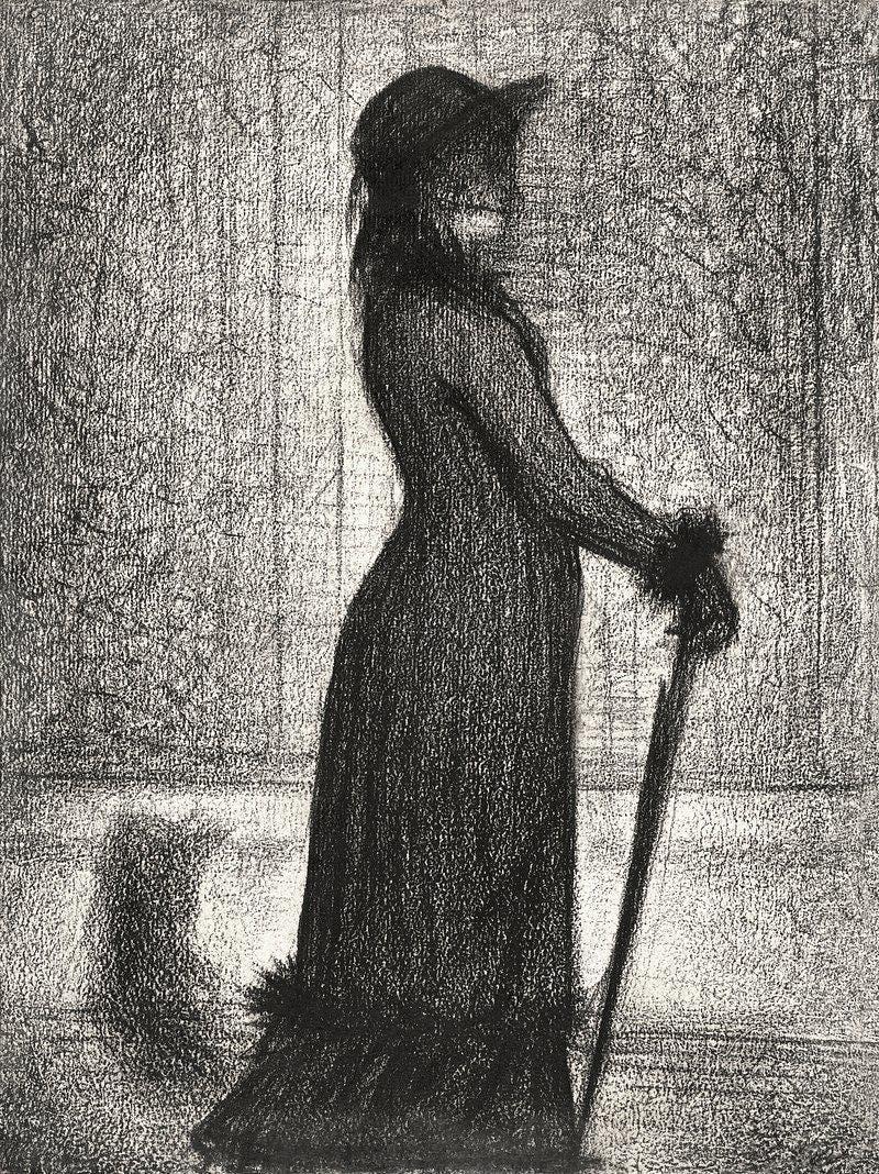 Seurat Woman Parasol Vintage Limited Edition Posters (No Frame)